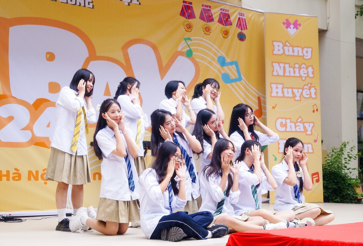 Một tiết mục của học sinh trong chương trình.