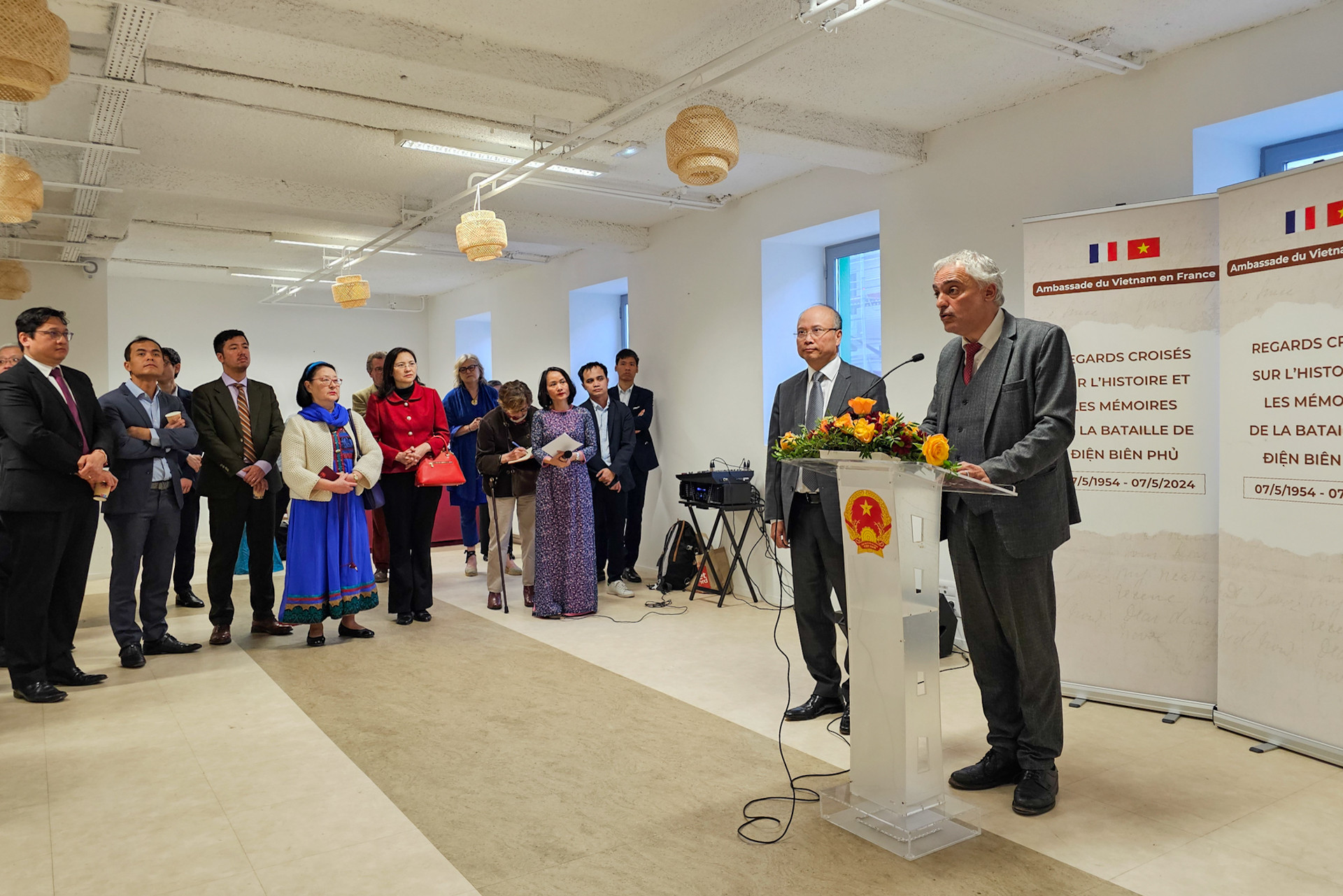 Ông Taylan Coskun, Ủy viên Bộ Chính trị Đảng Cộng sản Pháp khẳng định, trận chiến Điện Biên Phủ là cuộc chiến chính nghĩa chống chủ nghĩa thực dân vì hòa bình và công lý. (Ảnh: MINH DUY) Ông Taylan Coskun, Ủy viên Bộ Chính trị Đảng Cộng sản Pháp khẳng định, trận chiến Điện Biên Phủ là cuộc chiến chính nghĩa chống chủ nghĩa thực dân vì hòa bình và công lý. (Ảnh: MINH DUY)