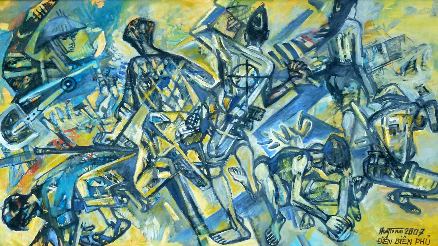 Nhật ký chiến trường Điện Biên Phủ trong tranh của cố họa sĩ Lê Huy Toàn