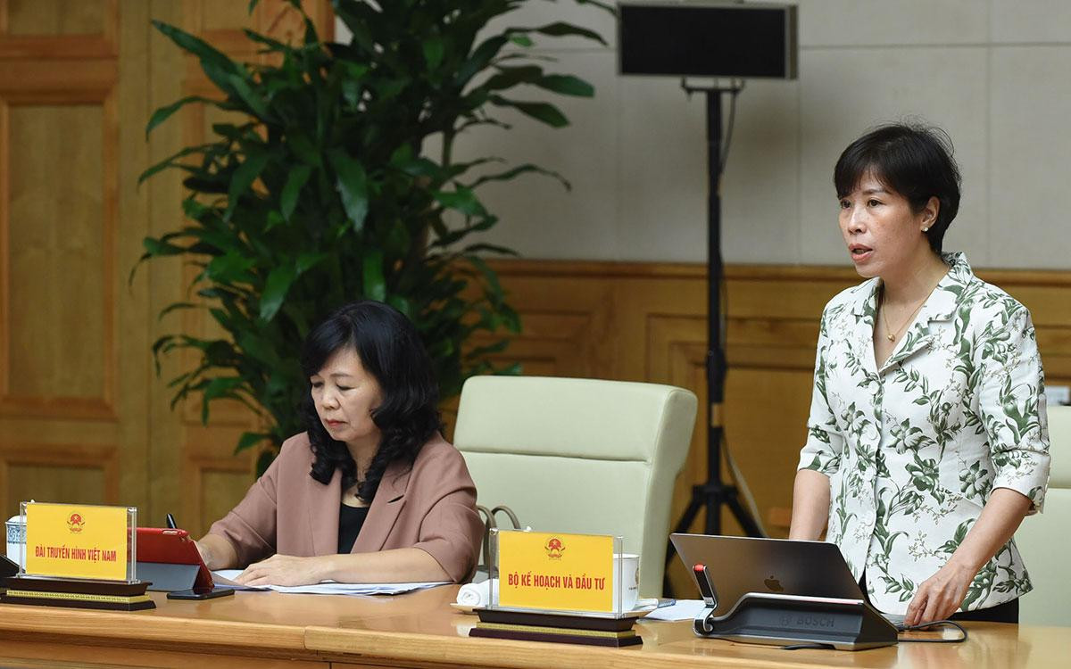 Đại diện lãnh đạo Bộ Kế hoạch và Đầu tư phát biểu.