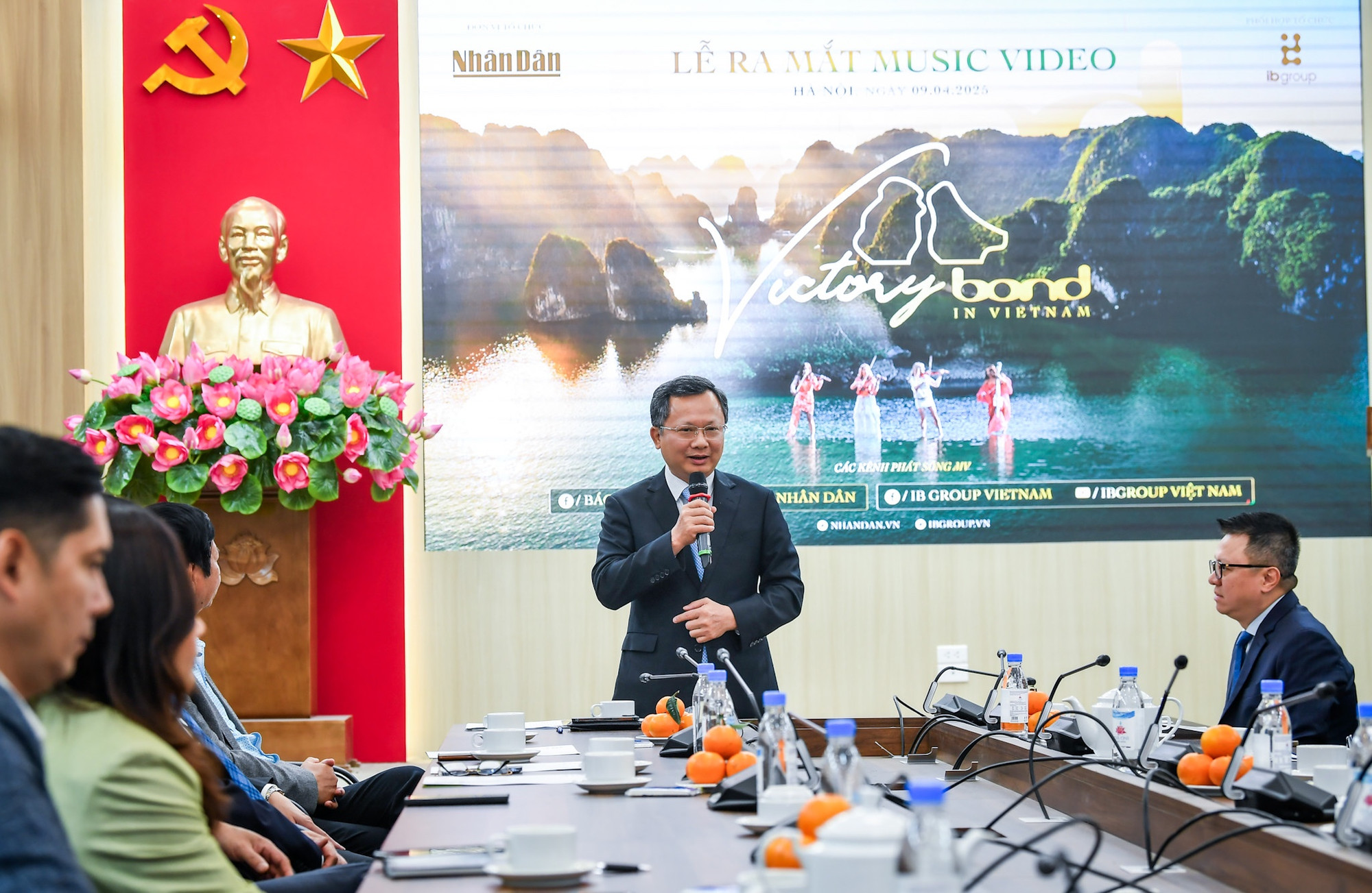 Ông Cao Tường Huy, Phó Chủ tịch Ủy ban nhân dân tỉnh Quảng Ninh phát biểu.