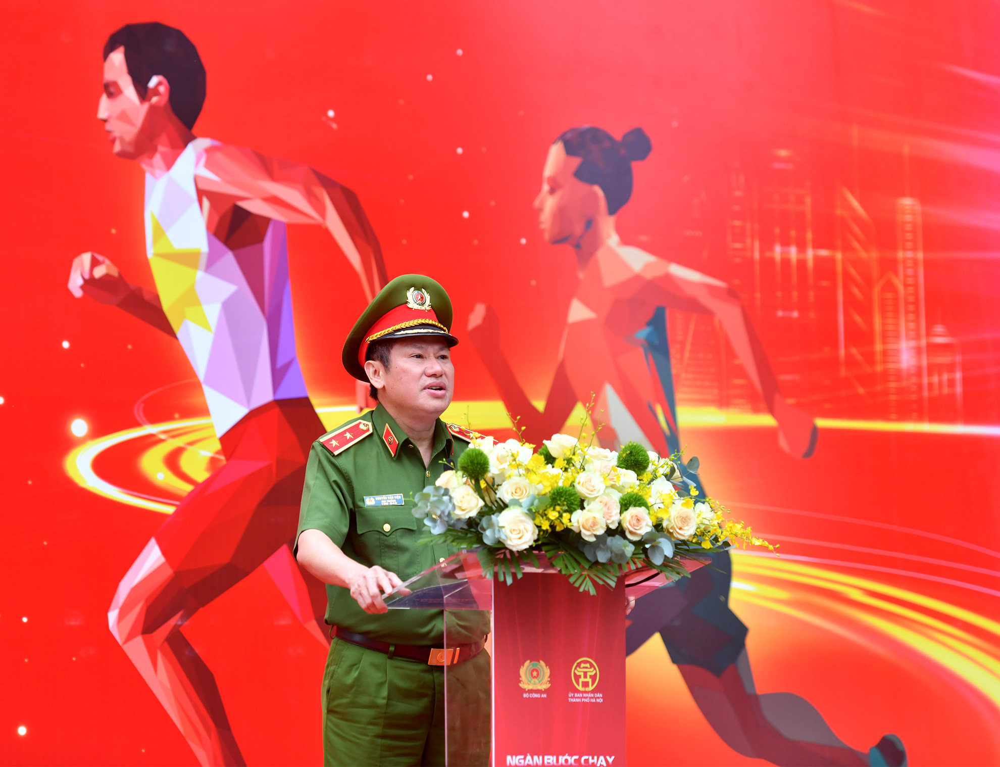 Các vận động viên tham gia giải chạy.