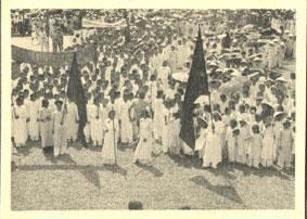 Phụ nữ thành thị và nông thôn trong lễ Độc lập. (Ảnh: Bảo tàng Hồ Chí Minh)