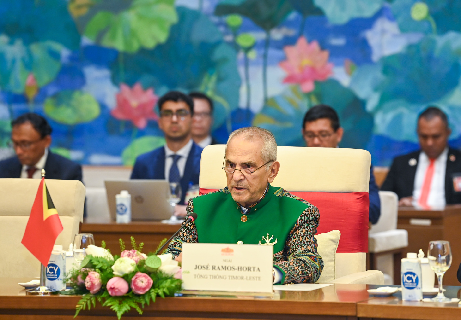 Tổng thống Timor-Leste Jose Ramos-Horta phát biểu tại buổi hội kiến.