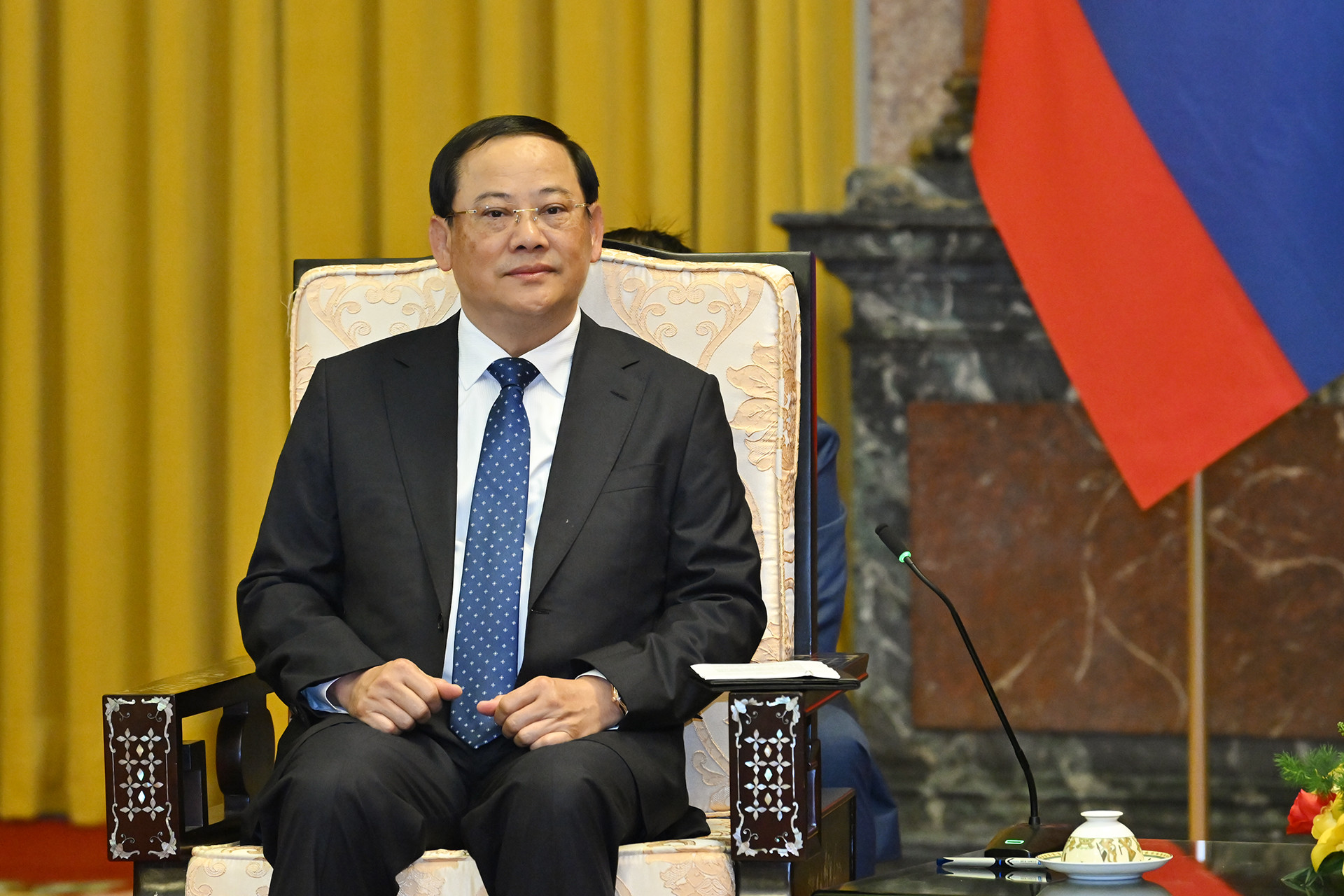 [Ảnh] Chủ tịch nước Lương Cường tiếp Thủ tướng Lào Sonexay Siphandone ảnh 4