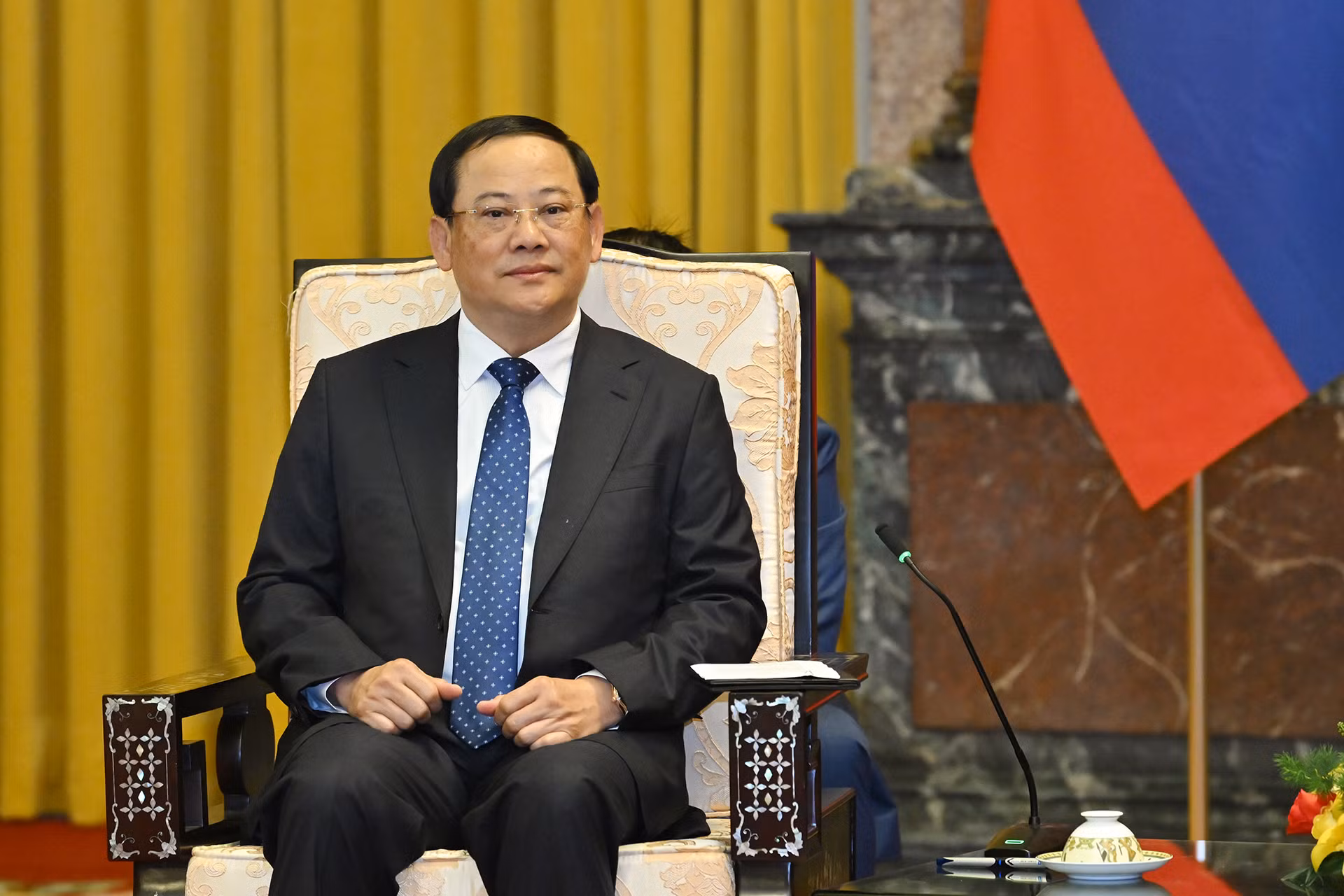 [Ảnh] Chủ tịch nước Lương Cường tiếp Thủ tướng Lào Sonexay Siphandone ảnh 4