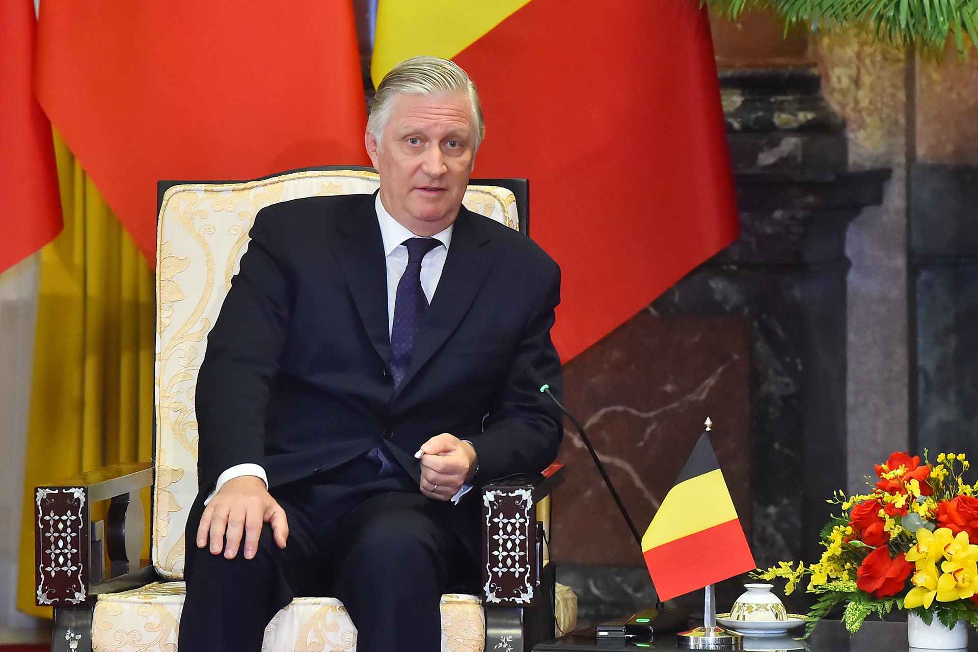 Nhà vua Vương quốc Bỉ Philippe phát biểu tại hội kiến.