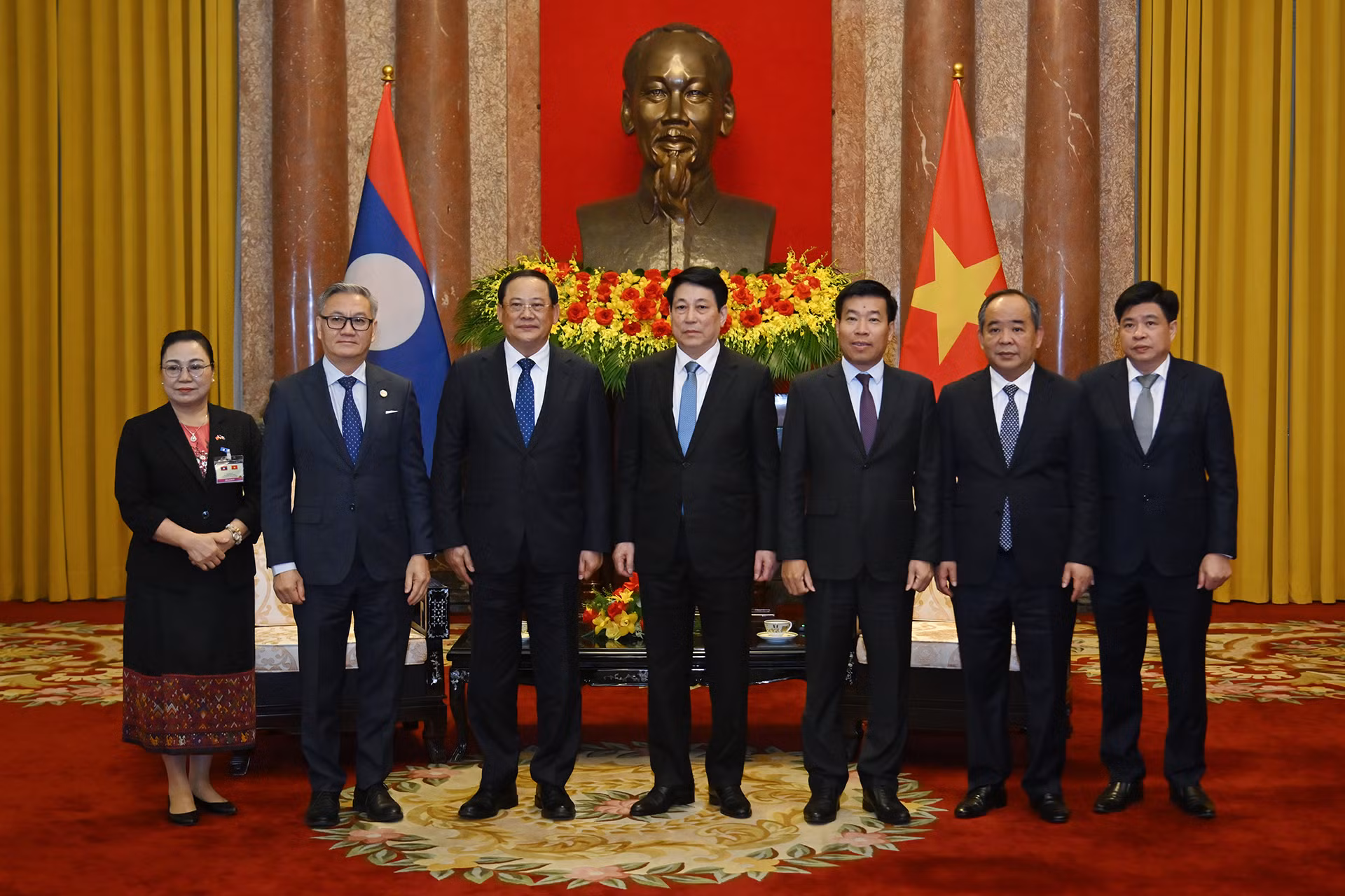 [Ảnh] Chủ tịch nước Lương Cường tiếp Thủ tướng Lào Sonexay Siphandone ảnh 9