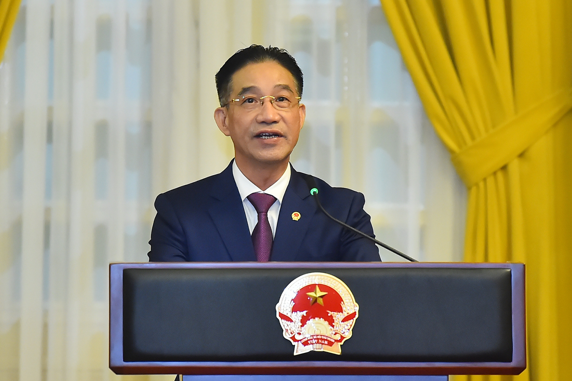 Phó Chủ nhiệm Văn phòng Chủ tịch nước Phạm Thanh Hà công bố quyết định bổ nhiệm.