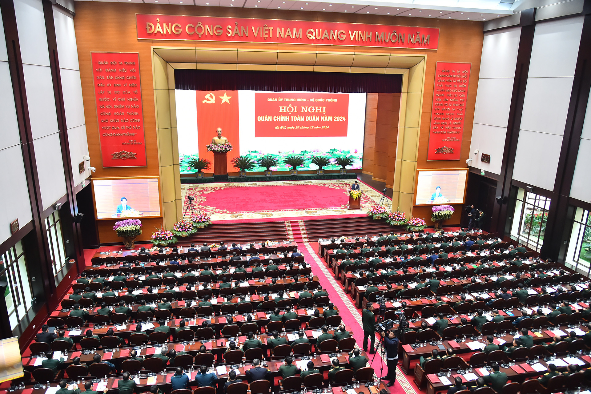 Quang cảnh Hội nghị Quân chính toàn quân năm 2024.