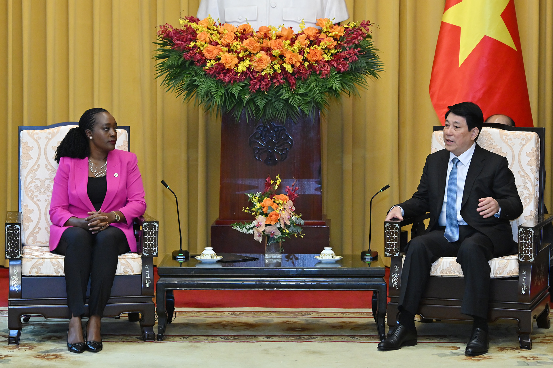 Chủ tịch nước Lương Cường tiếp Bộ trưởng Quốc phòng Kenya Soipan Tuya.