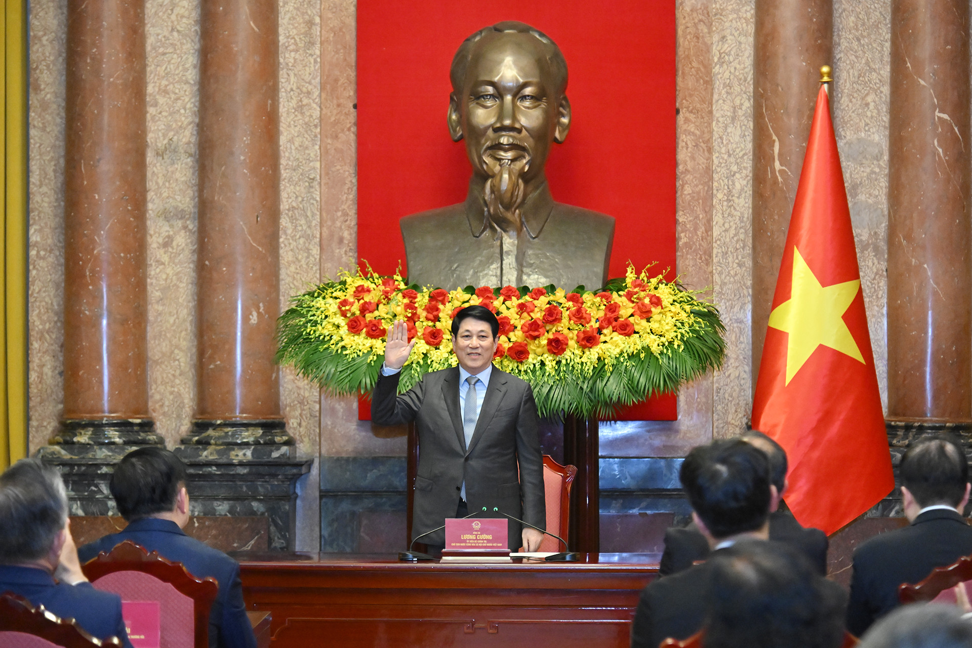 Chủ tịch nước Lương Cường tại buổi gặp mặt 100 điển hình tiêu biểu Chương trình Việc tử tế.