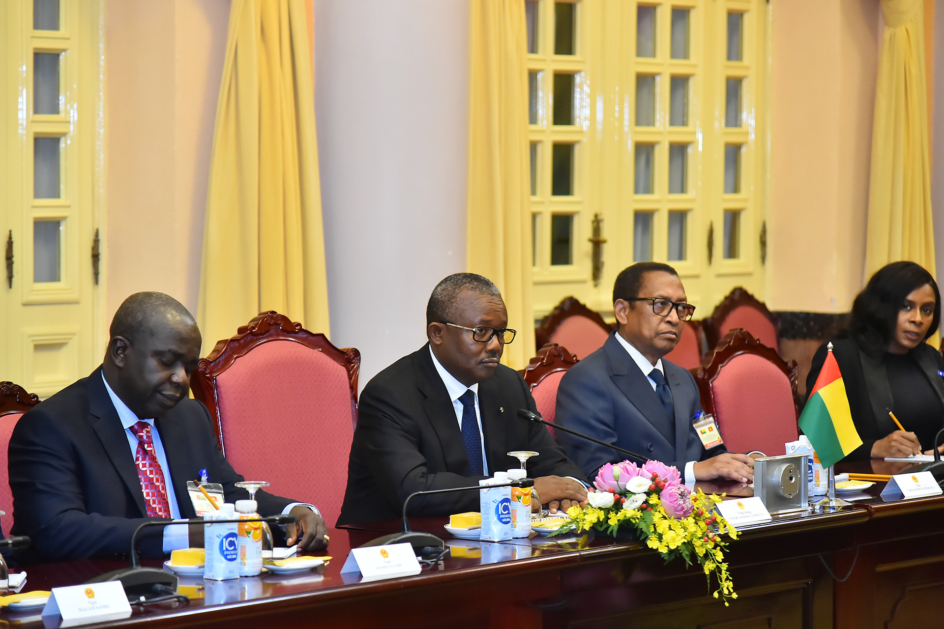 Tổng thống Cộng hòa Guinea-Bissau Umaro Sissoco Embaló tại hội đàm.