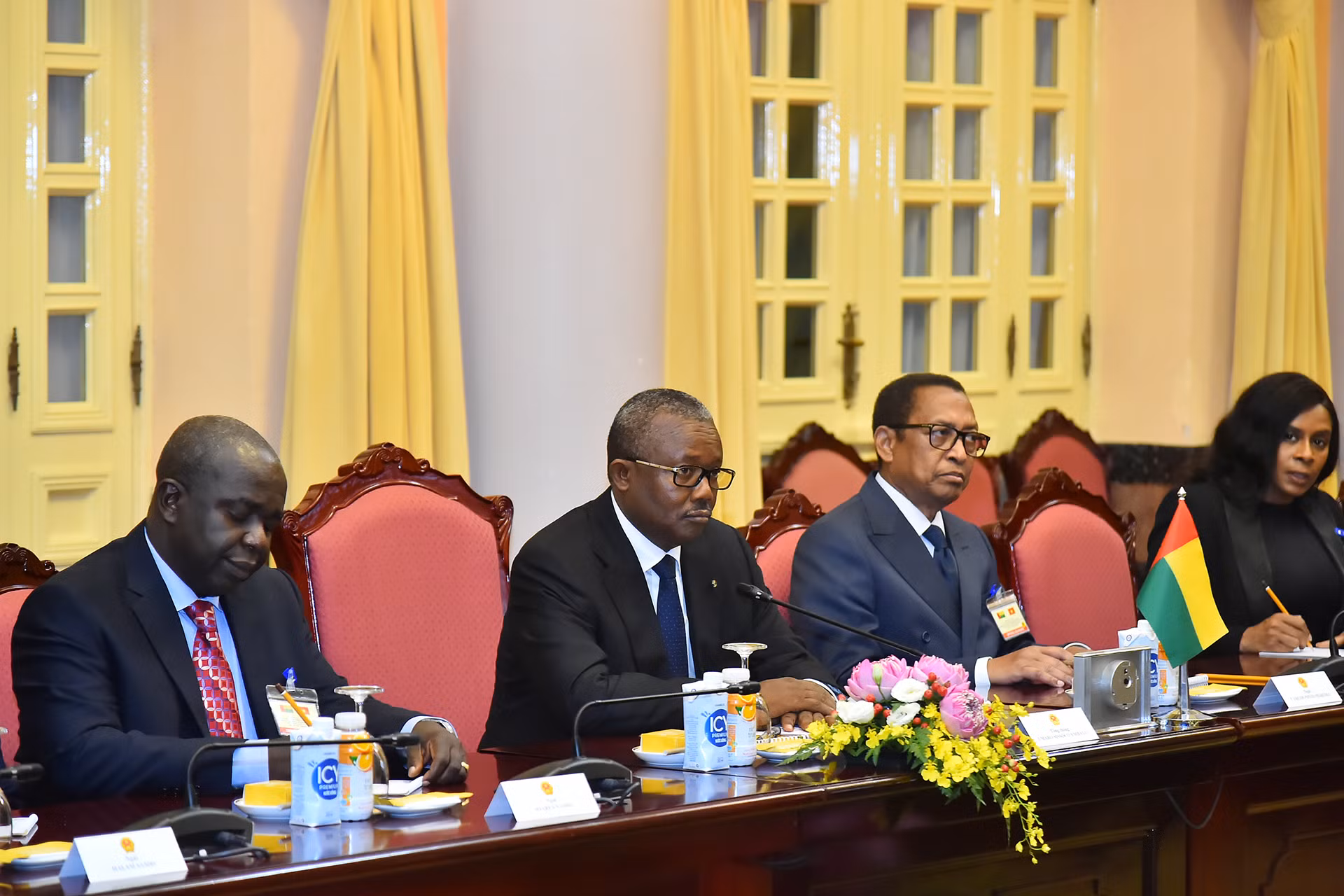 Tổng thống Cộng hòa Guinea-Bissau Umaro Sissoco Embaló tại hội đàm.