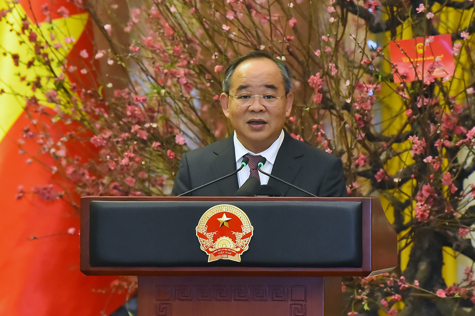 Chủ nhiệm Văn phòng Chủ tịch nước Lê Khánh Hải phát biểu.