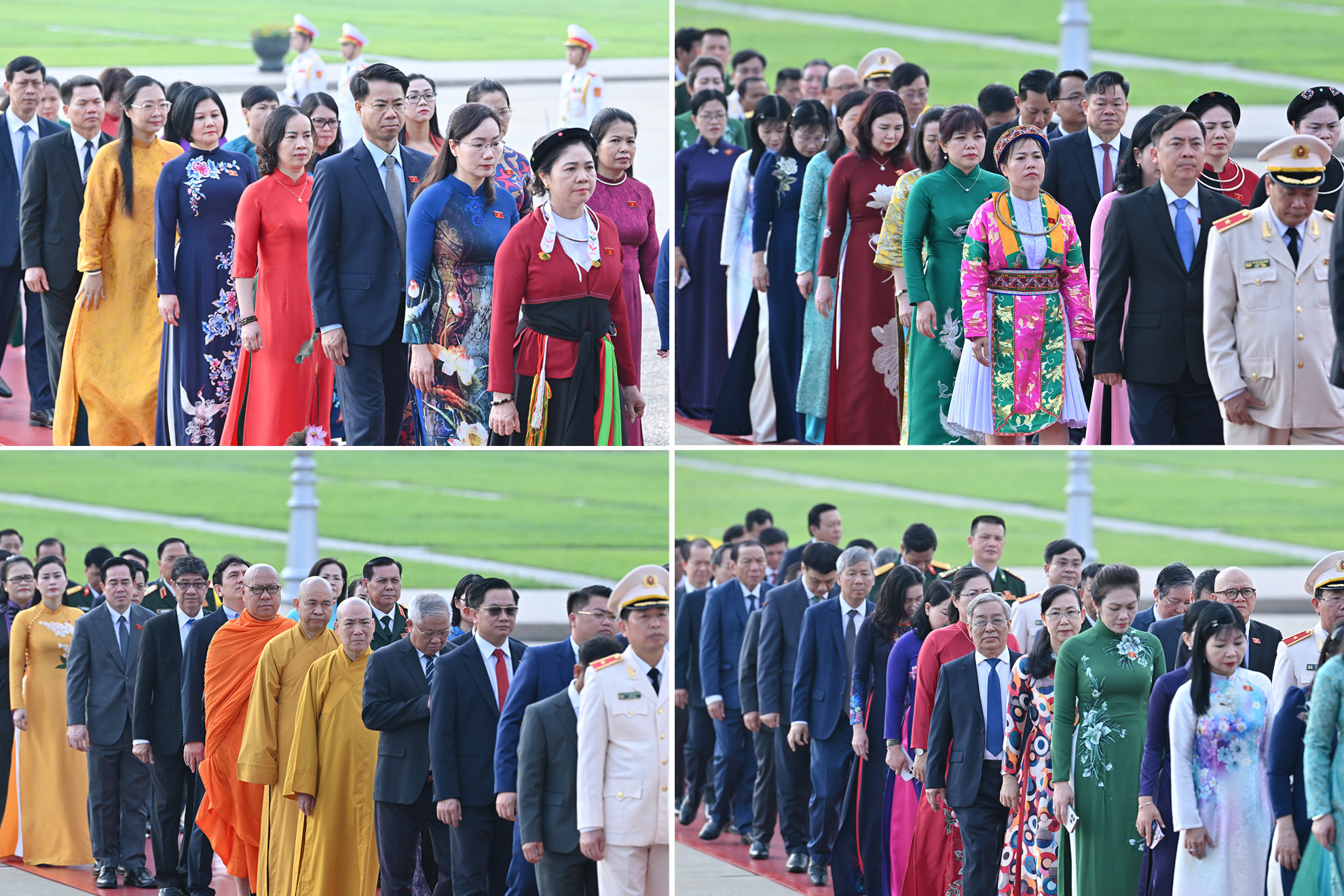 [Ảnh] Các đại biểu Quốc hội vào Lăng viếng Chủ tịch Hồ Chí Minh ảnh 5