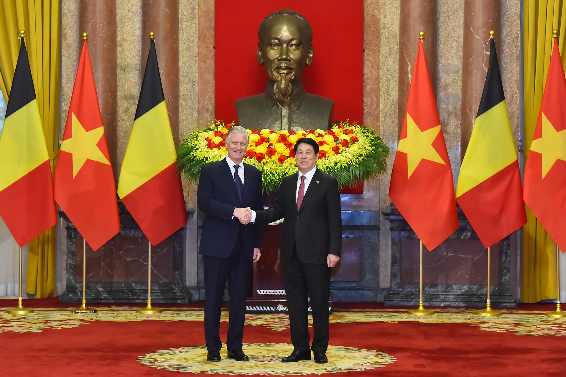 [Ảnh] Chủ tịch nước Lương Cường hội kiến Nhà vua Vương quốc Bỉ Philippe ảnh 1