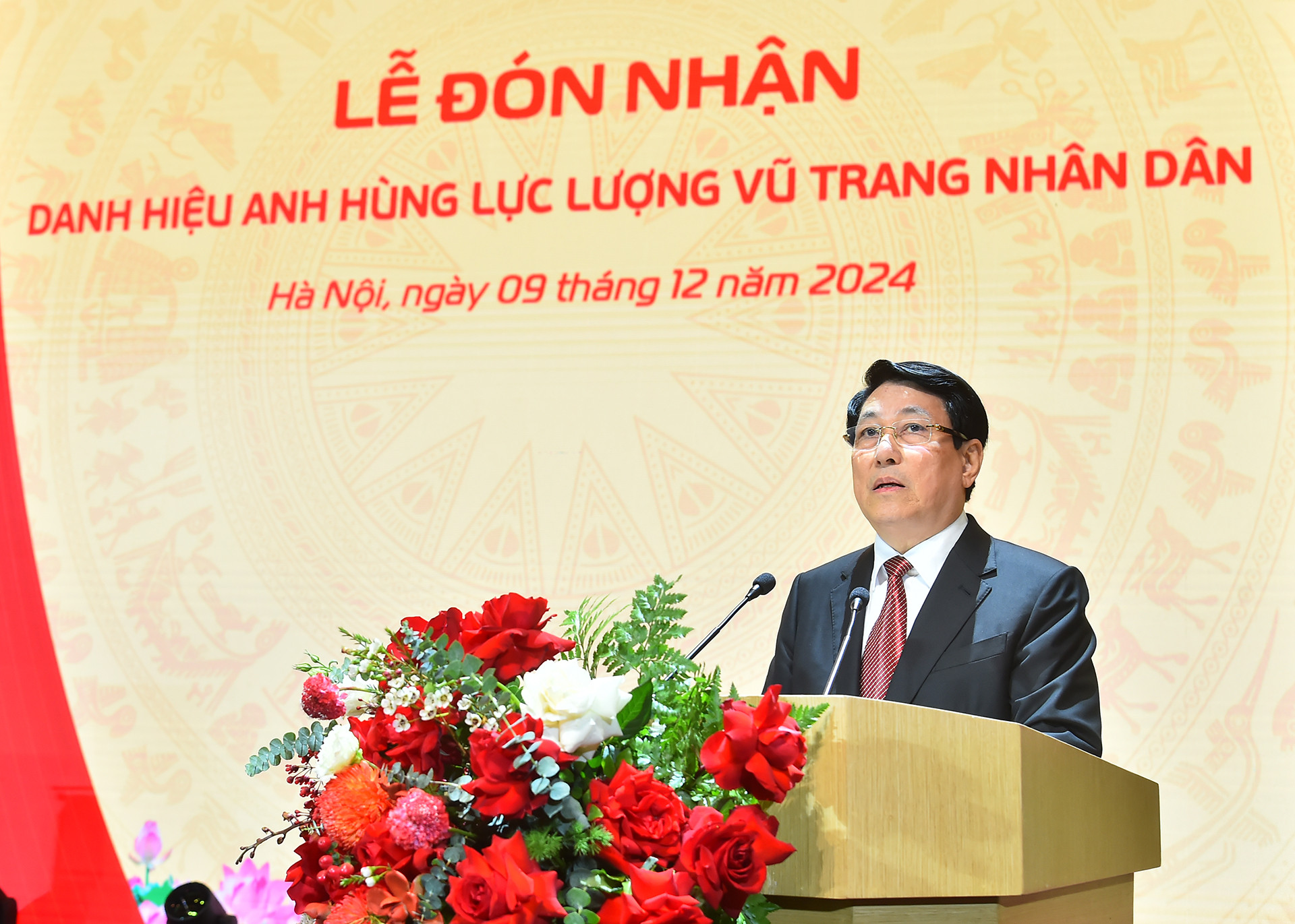 Chủ tịch nước Lương Cường phát biểu ý kiến chỉ đạo tại buổi lễ.