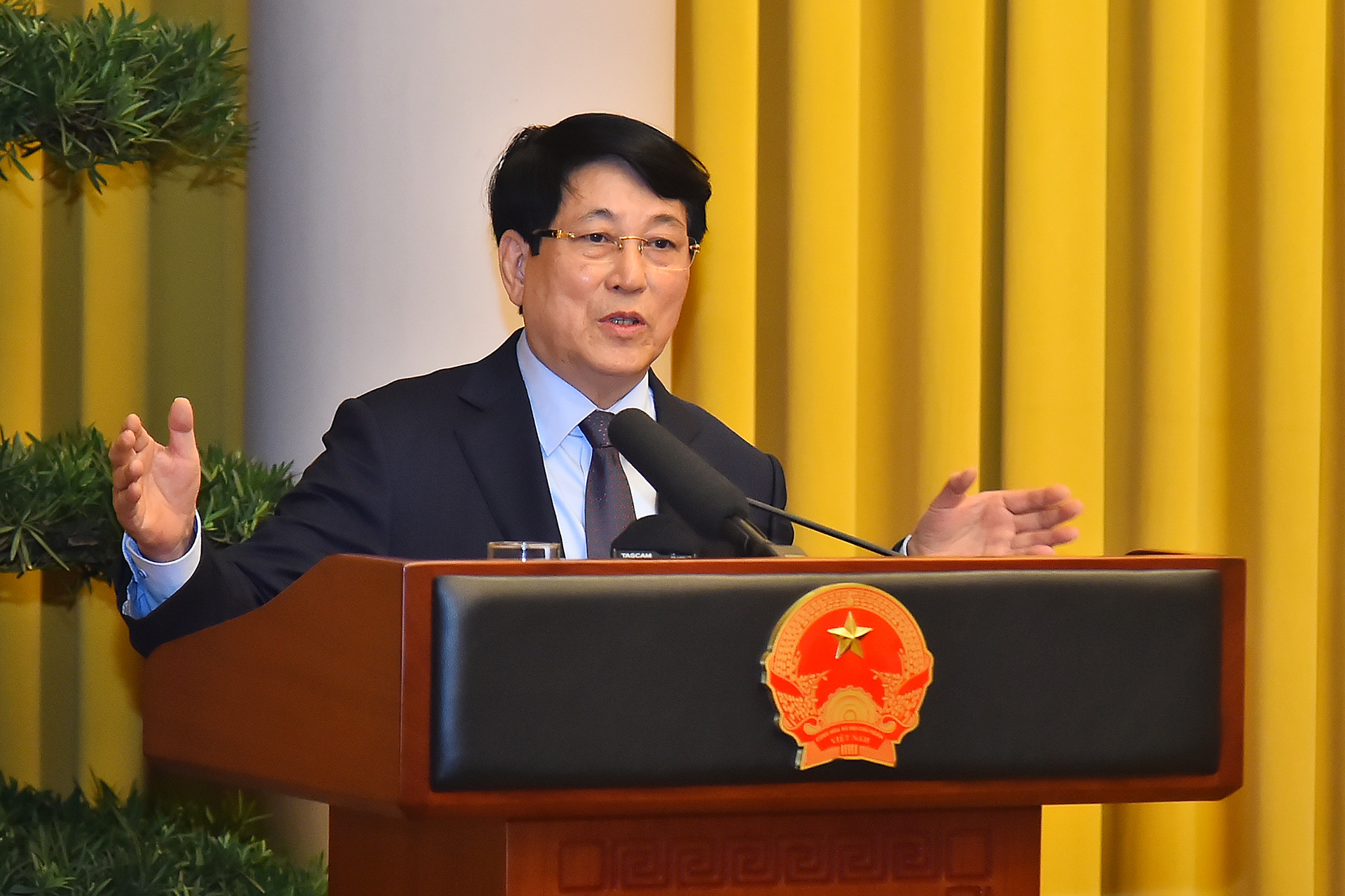 Chủ tịch nước Lương Cường phát biểu chỉ đạo hội nghị.