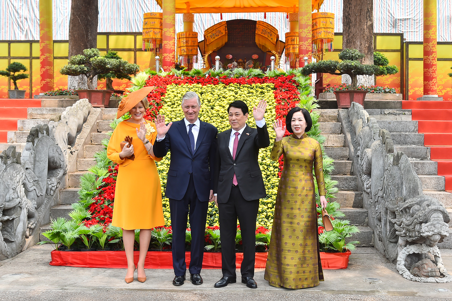 [Ảnh] Chủ tịch nước Lương Cường và Nhà vua Vương quốc Bỉ Philippe thăm Hoàng thành Thăng Long ảnh 6