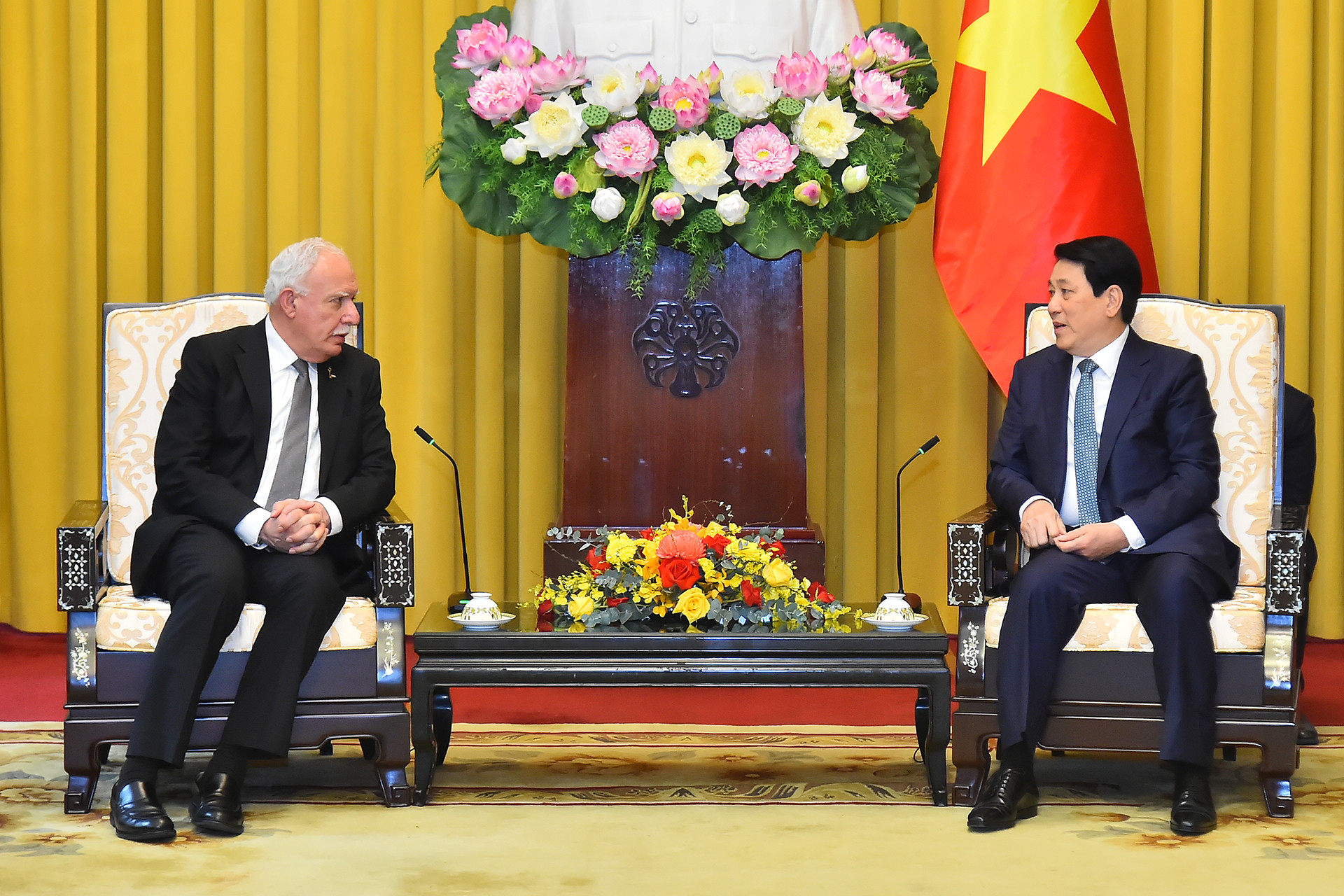 [Ảnh] Chủ tịch nước Lương Cường tiếp Đặc phái viên của Tổng thống Palestine ảnh 2