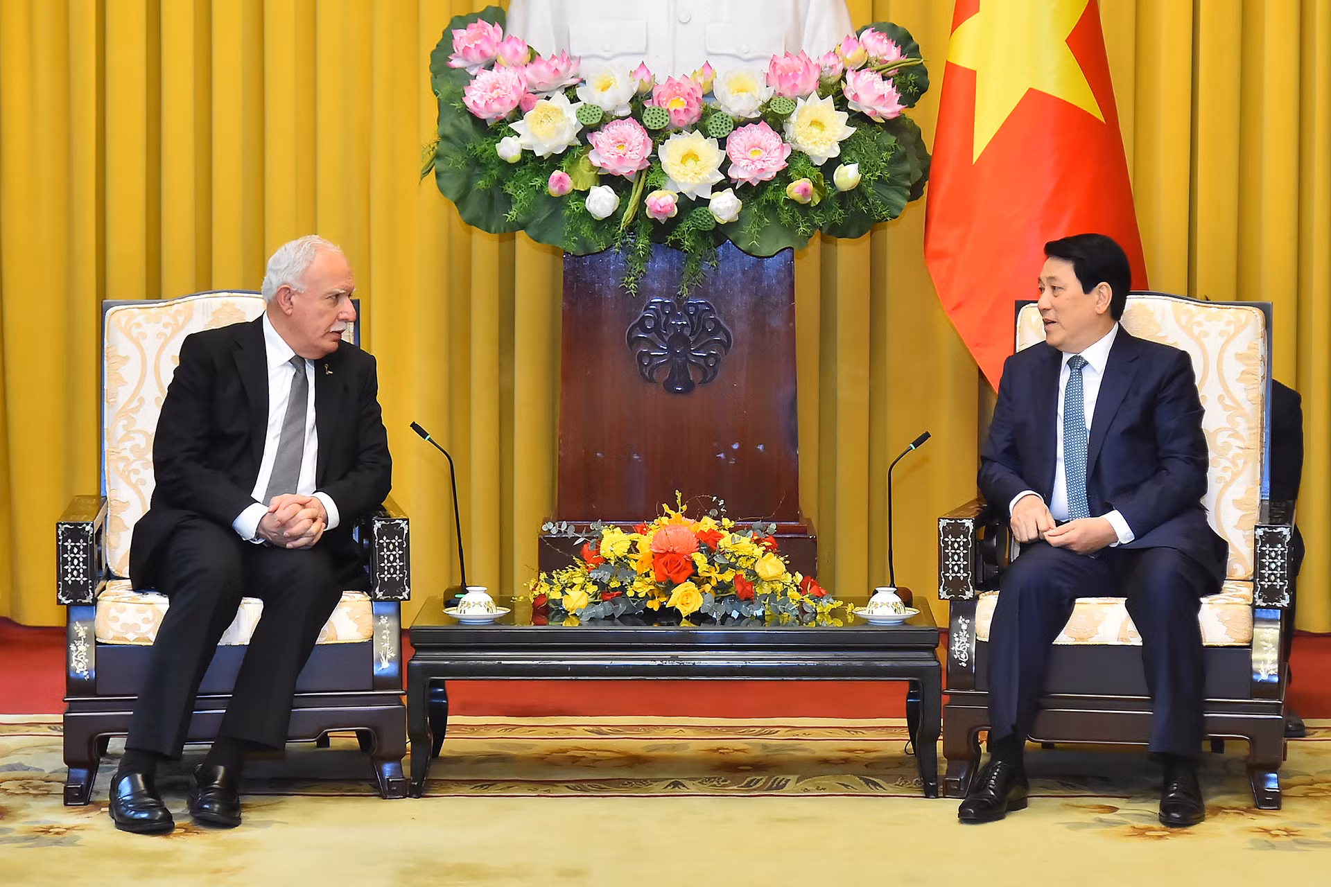 [Ảnh] Chủ tịch nước Lương Cường tiếp Đặc phái viên của Tổng thống Palestine ảnh 2