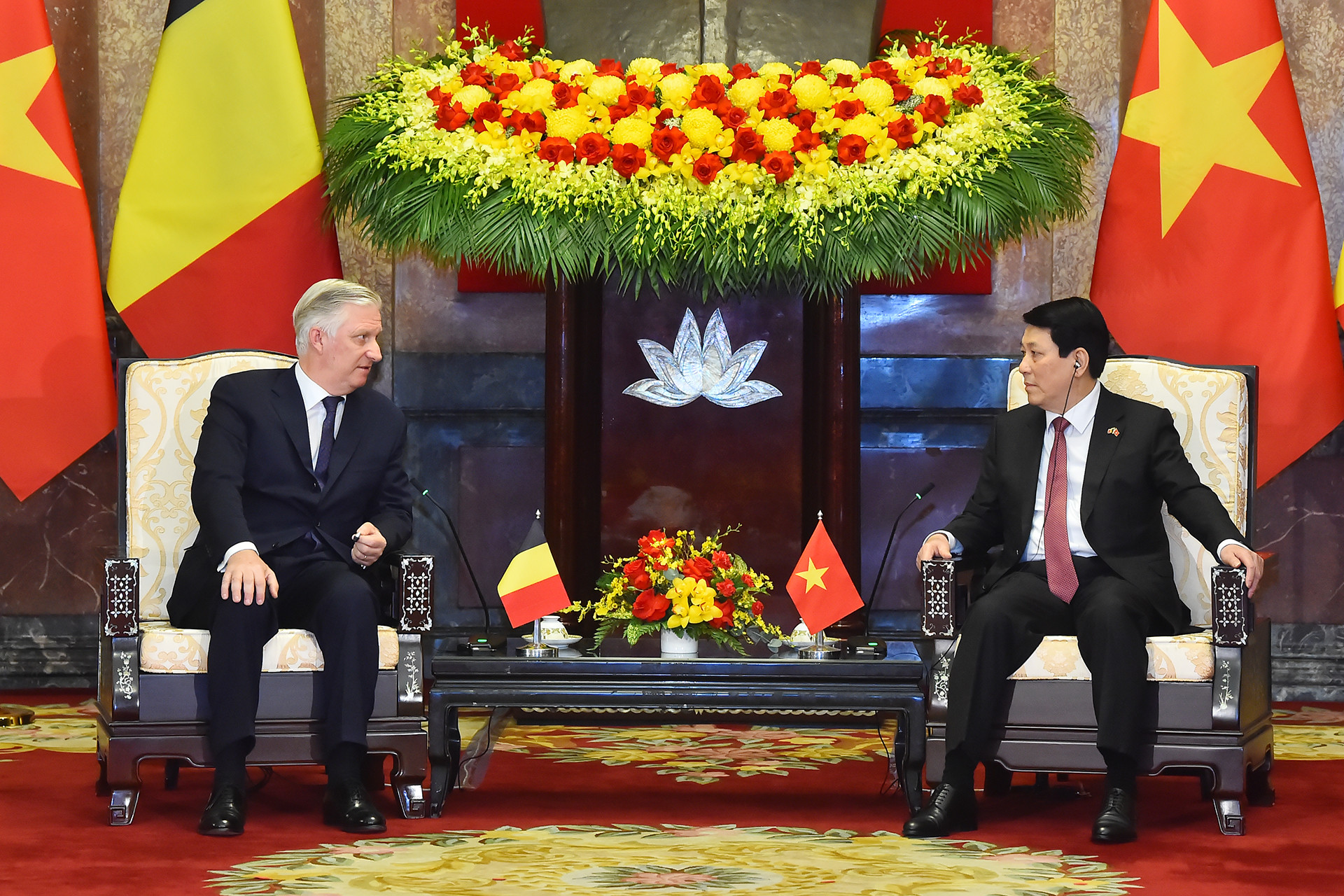 Chủ tịch nước Lương Cường hội kiến Nhà vua Vương quốc Bỉ Philippe.