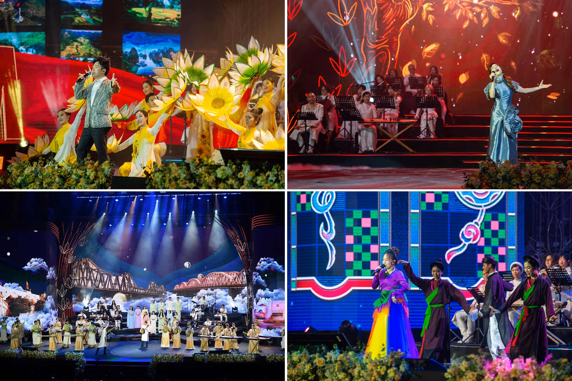 Chương trình giao lưu nghệ thuật "Xuân Quê hương 2025" được dàn dựng với những tiết mục nghệ thuật đặc sắc nêu bật hành trình làm nên lịch sử từ những sự kiện hào hùng; hành trình trở về của những người con xa quê hương, dù ở Việt Nam hay nước ngoài vẫn hướng về Hà Nội.