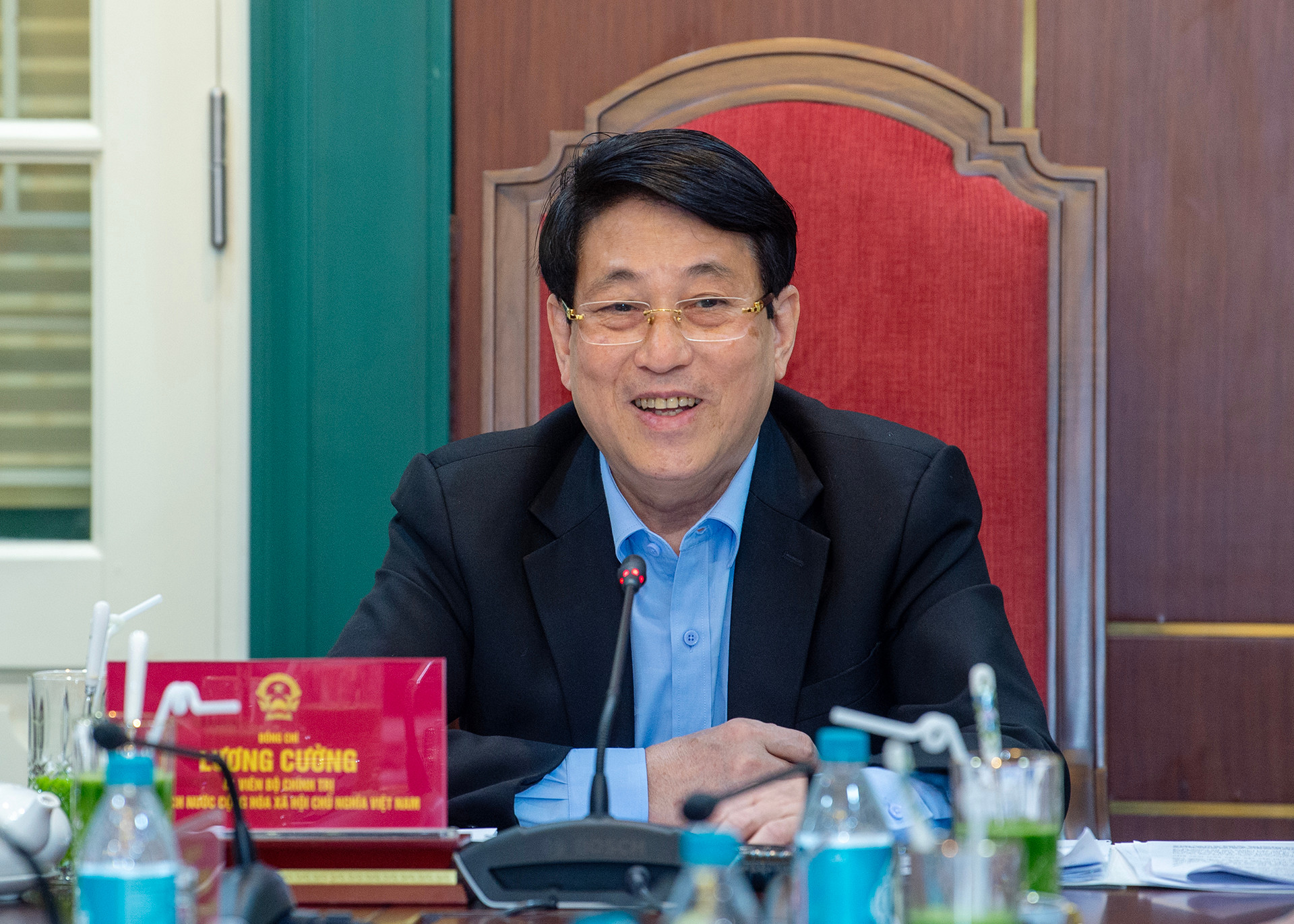 Chủ tịch nước Lương Cường phát biểu kết luận tại buổi làm việc với Ban Nội chính Trung ương – Cơ quan Thường trực của Ban Chỉ đạo Cải cách Tư pháp Trung ương.