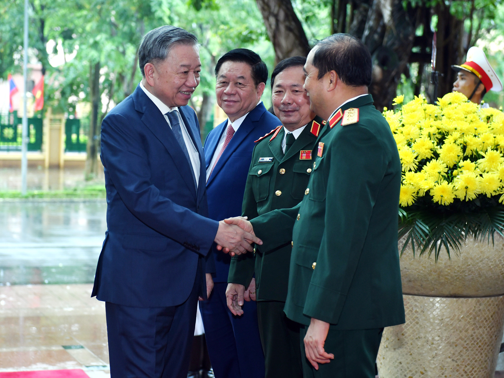 Tổng Bí thư, Chủ tịch nước Tô Lâm tới dự buổi gặp mặt.