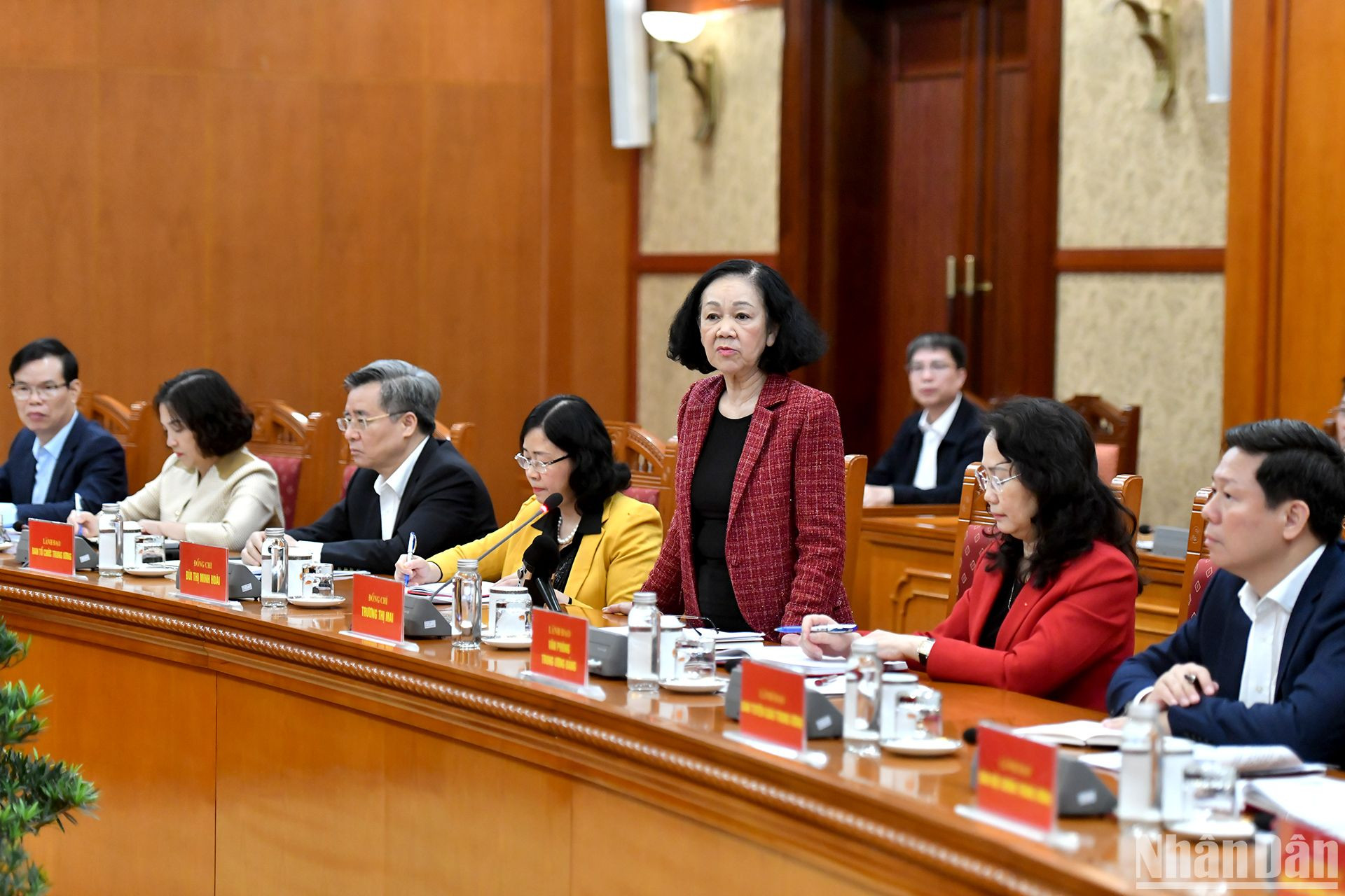 Đồng chí Trương Thị Mai phát biểu chỉ đạo hội nghị. Đồng chí Trương Thị Mai phát biểu chỉ đạo hội nghị.