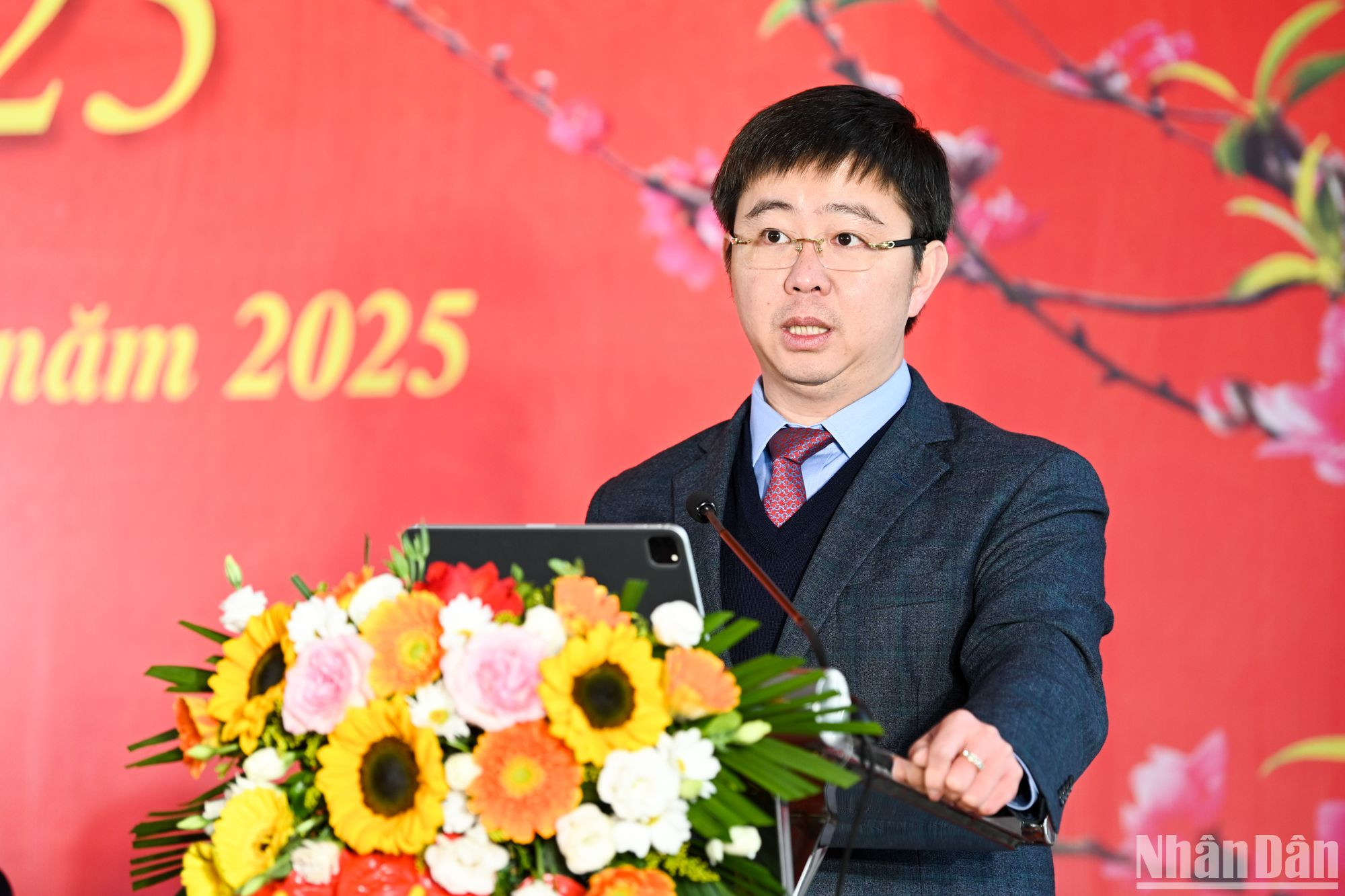 Thứ trưởng Thông tin và Truyền thông Bùi Hoàng Phương phát biểu. (Ảnh: THẾ ĐẠI)