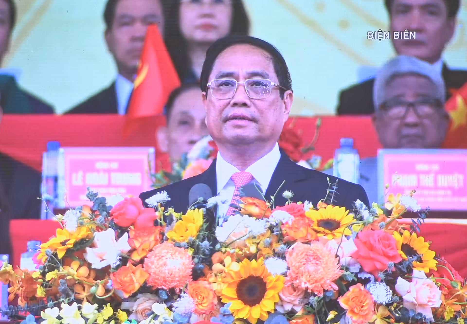 Thủ tướng Chính phủ Phạm Minh Chính đọc diễn văn tại Lễ kỷ niệm.