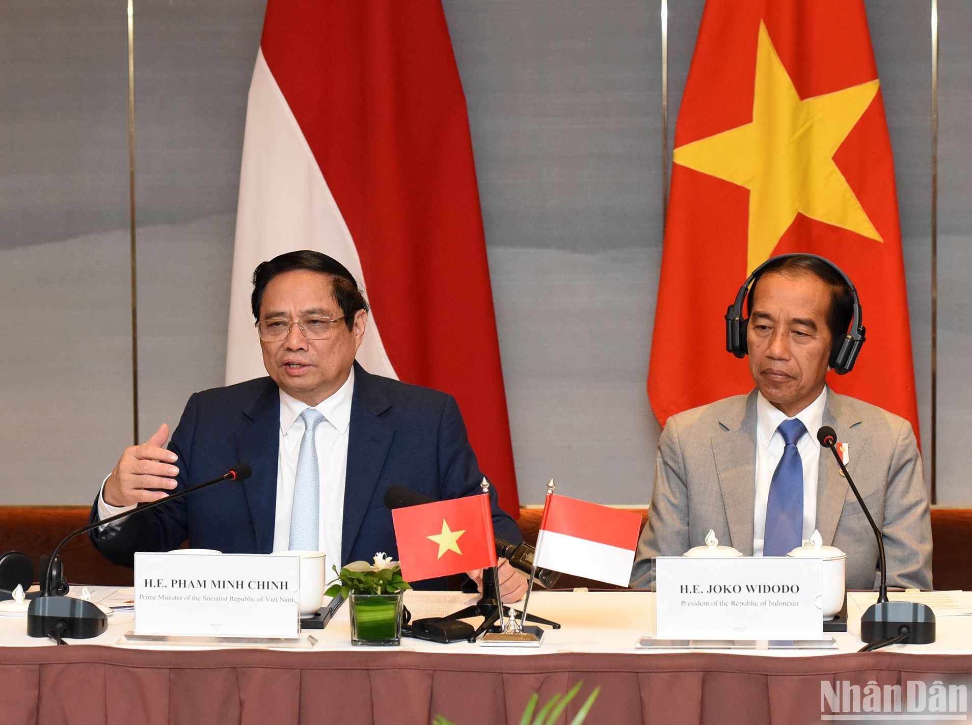 Thủ tướng Phạm Minh Chính đề nghị với vai trò trong ASEAN, Indonesia cùng Việt Nam và các nước tăng cường đoàn kết trong khối ASEAN, vì sự phát triển của mỗi nước.