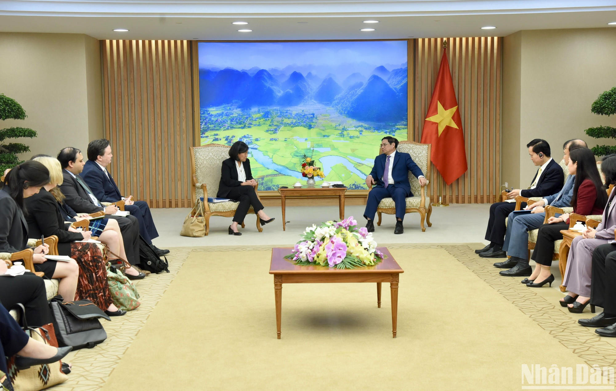 Quang cảnh buổi tiếp.