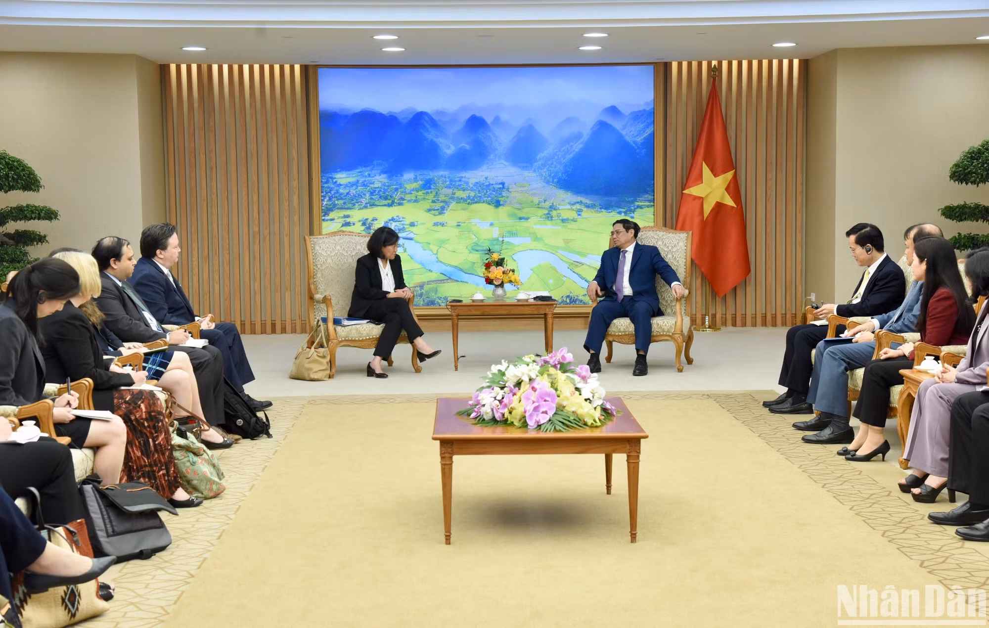 Quang cảnh buổi tiếp.