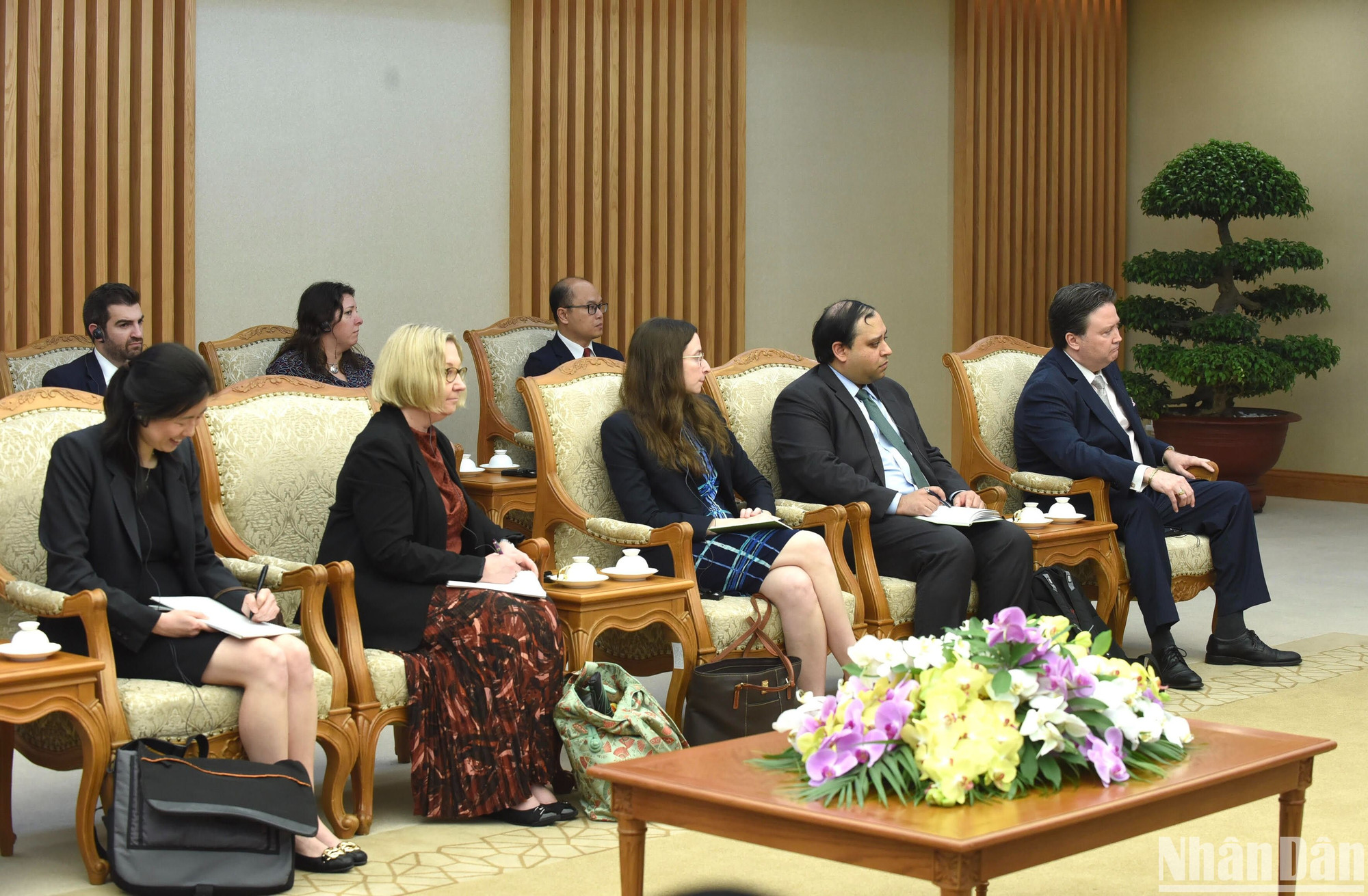 Các thành viên trong đoàn Thương mại Hoa Kỳ.