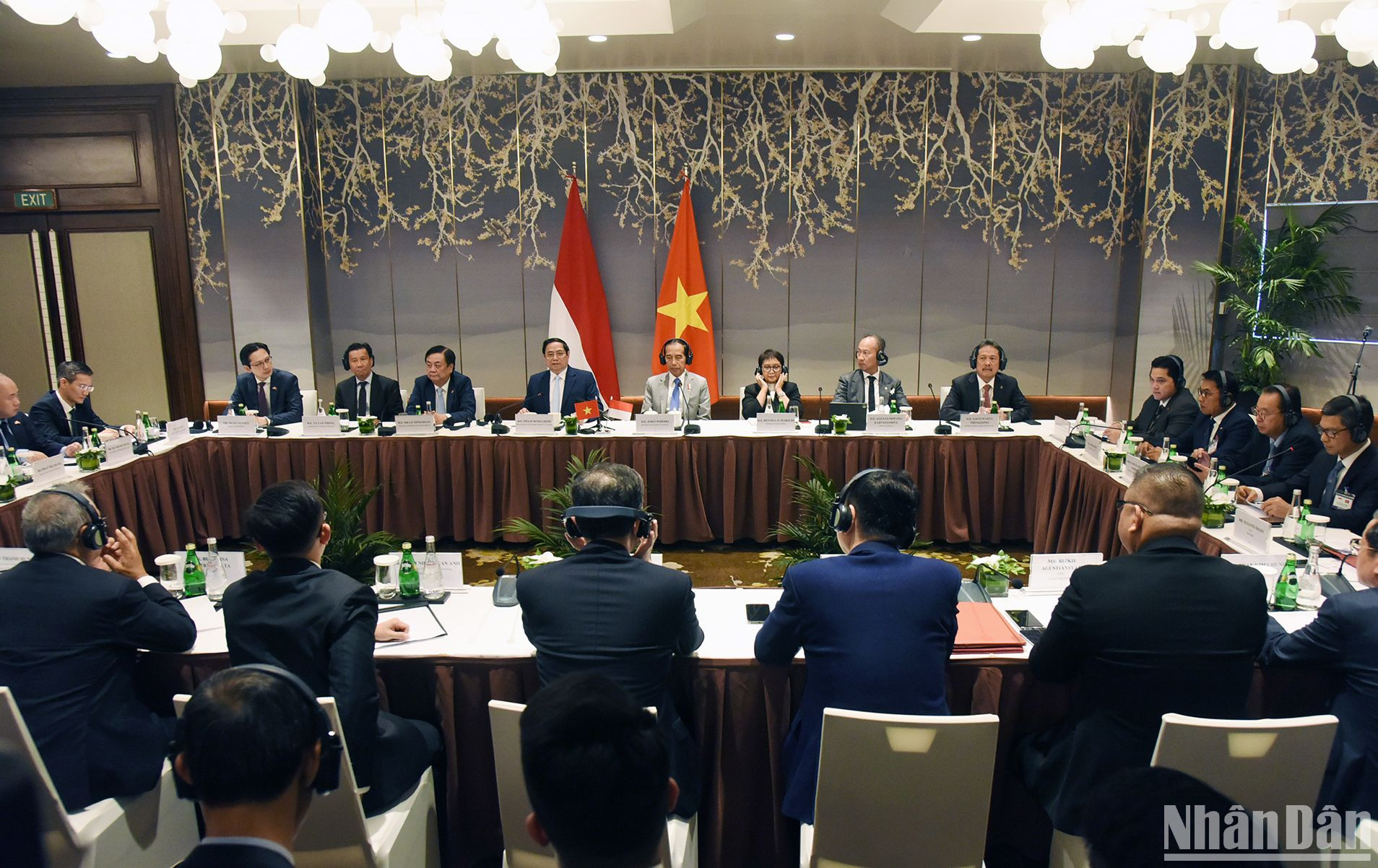 Quang cảnh buổi đối thoại doanh nghiệp cấp cao Việt Nam-Indonesia.