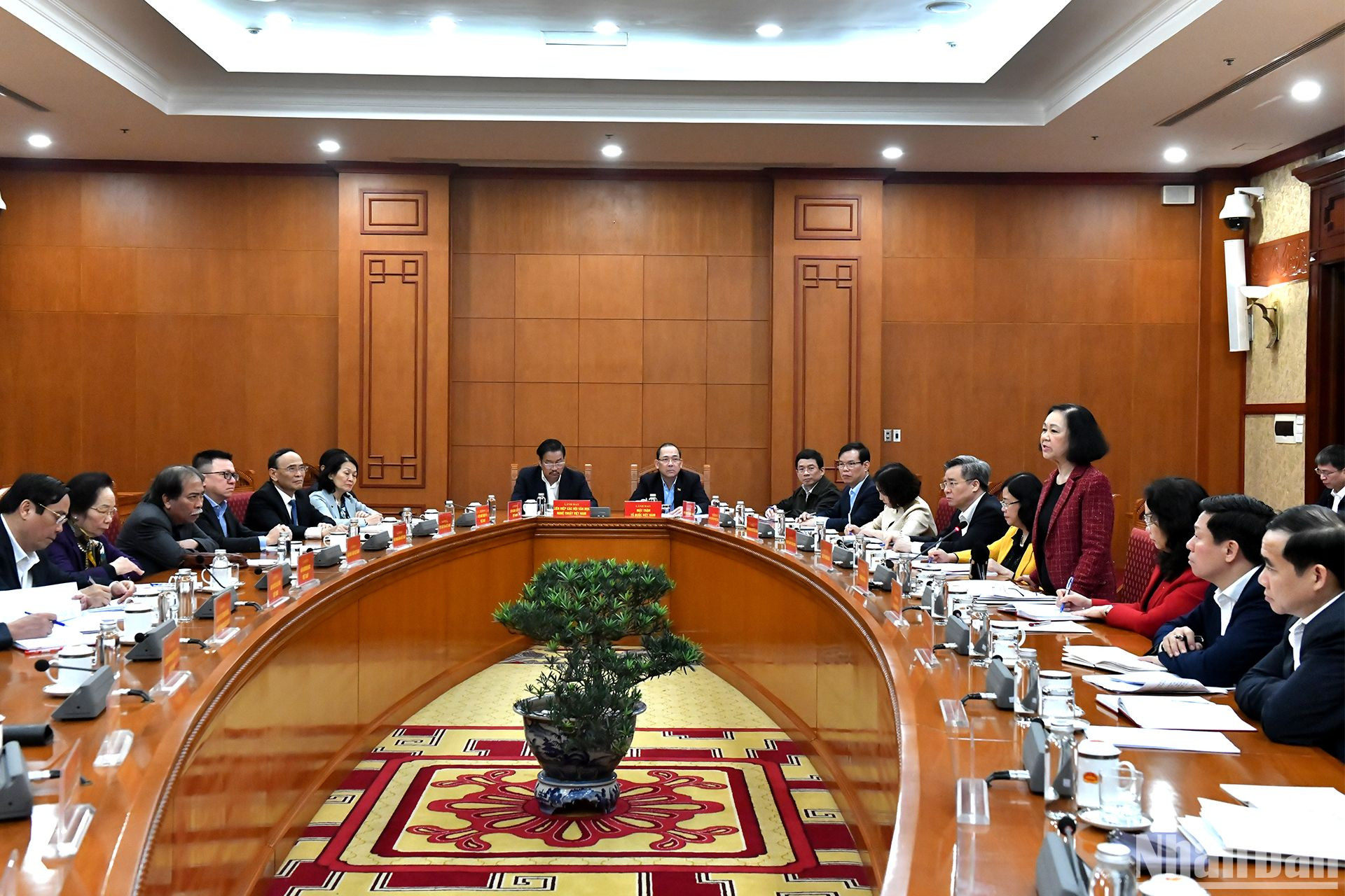 Đồng chí Trương Thị Mai phát biểu chỉ đạo hội nghị. Đồng chí Trương Thị Mai phát biểu chỉ đạo hội nghị.