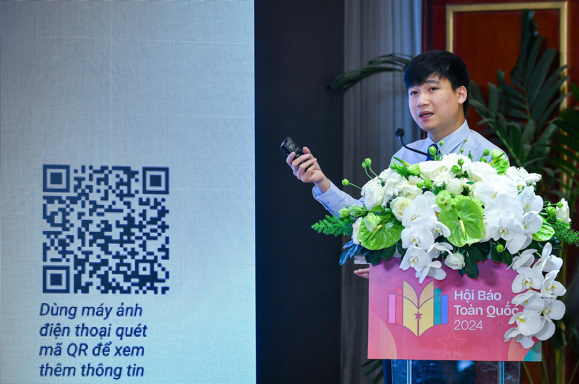 Ông Bùi Công Duyến dẫn khảo sát của Viện nghiên cứu Reuters và Đại học Oxford cho thấy, các tòa soạn hiện nay rất quan tâm đến việc đưa công cụ trí tuệ nhân tạo vào trong quản trị tòa soạn.