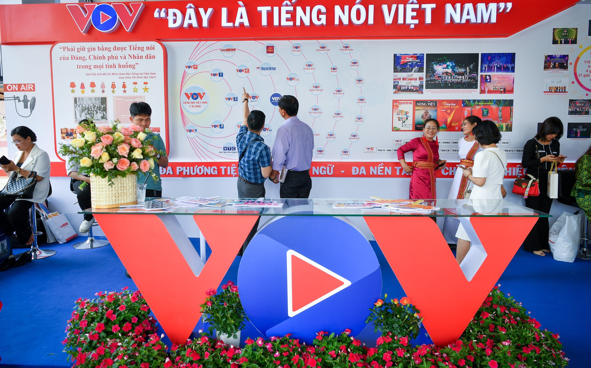 Gian trưng bày của Đài Tiếng nói Việt Nam.