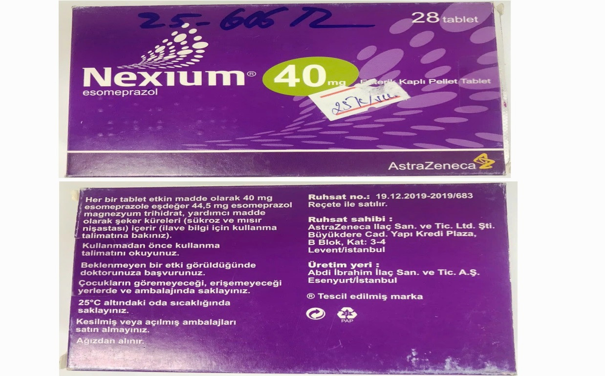 NEXIUM® 40mg (Esomeprazol) - số lô 23H420, HSD 9-2027 bị phát hiện làm giả.
