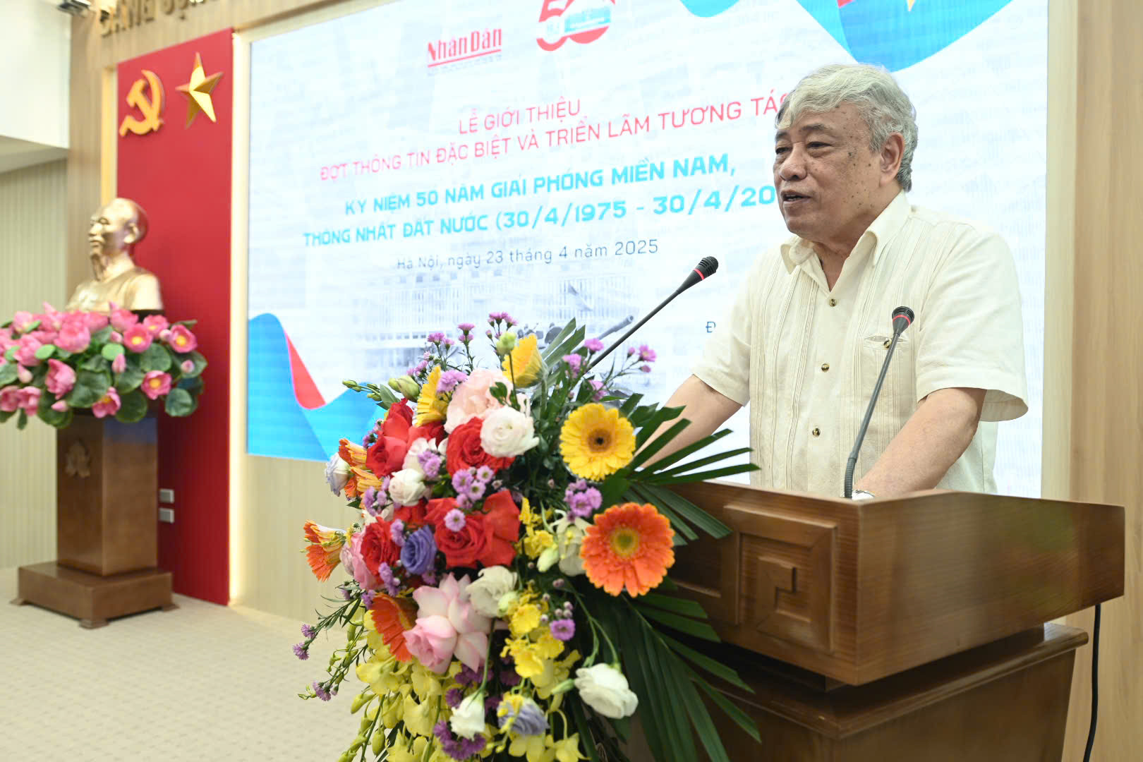 Nhà báo Trần Mai Hưởng, nguyên Tổng Giám đốc Thông tấn xã Việt Nam.