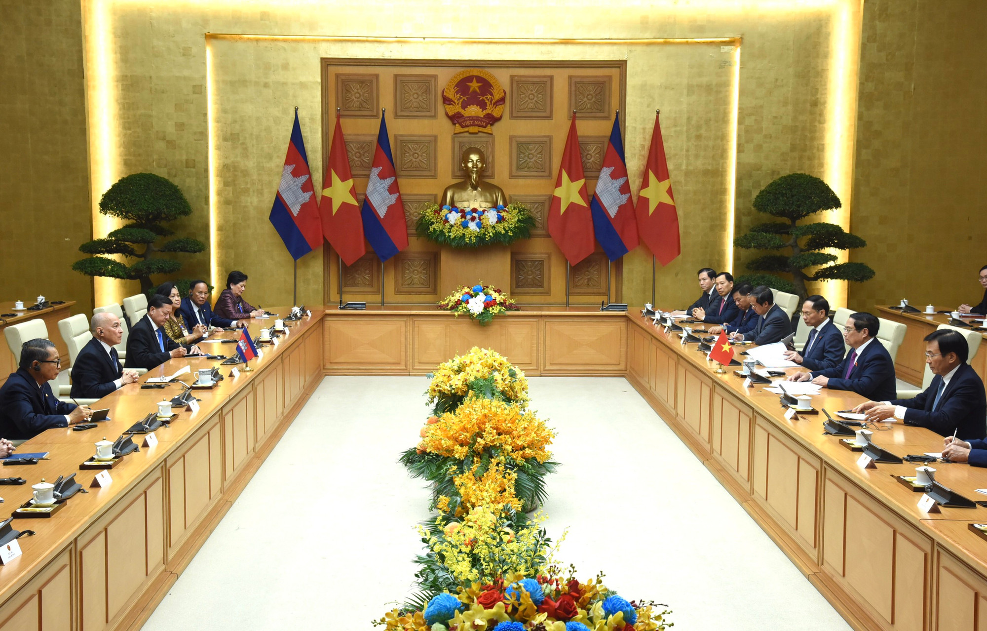 Quang cảnh buổi tiếp kiến.