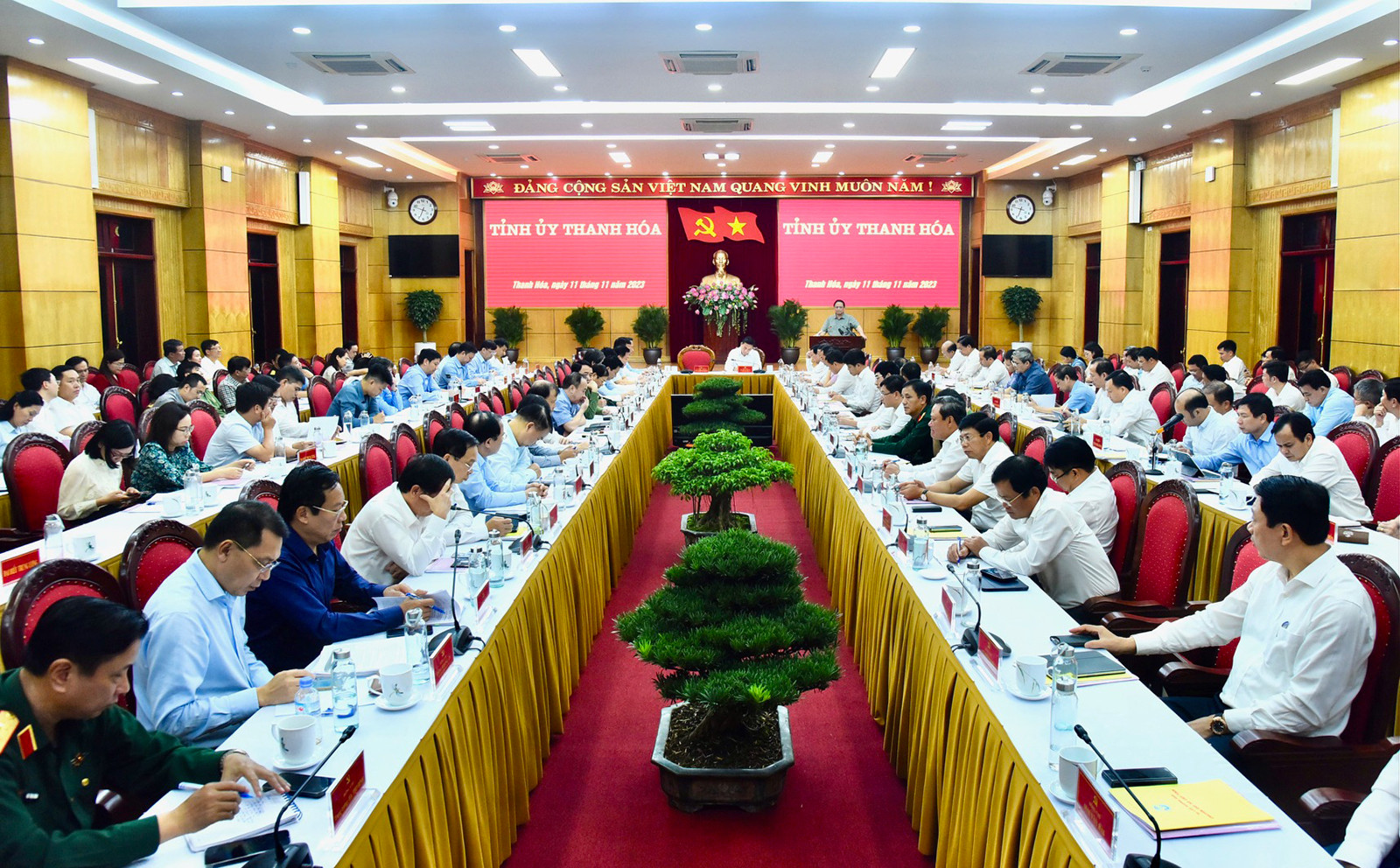 [Ảnh] Thủ tướng Phạm Minh Chính làm việc với Ban Thường vụ Tỉnh ủy Thanh Hóa ảnh 16