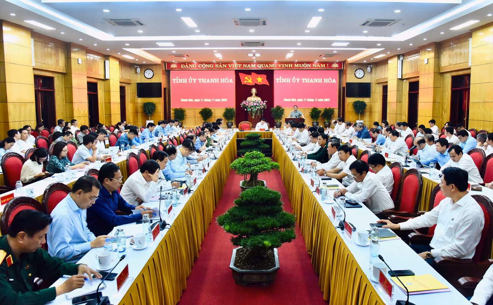 [Ảnh] Thủ tướng Phạm Minh Chính làm việc với Ban Thường vụ Tỉnh ủy Thanh Hóa ảnh 16