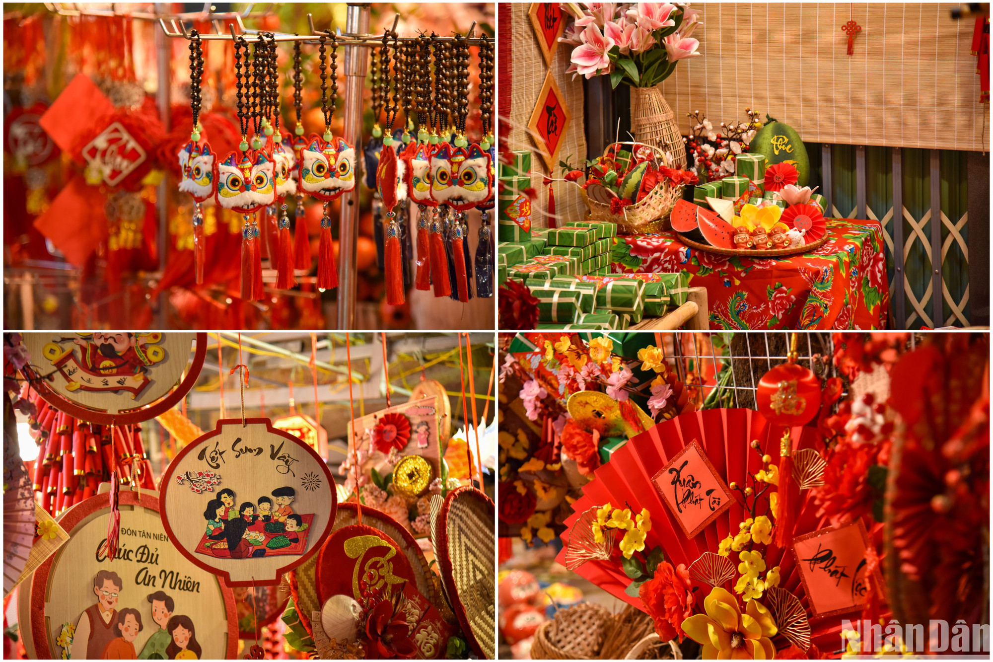 Những mặt hàng tại đây đều đa dạng về mẫu mã và chủng loại, mang đến cho du khách một bầu không khí nhộn nhịp của dịp Tết đến Xuân về.