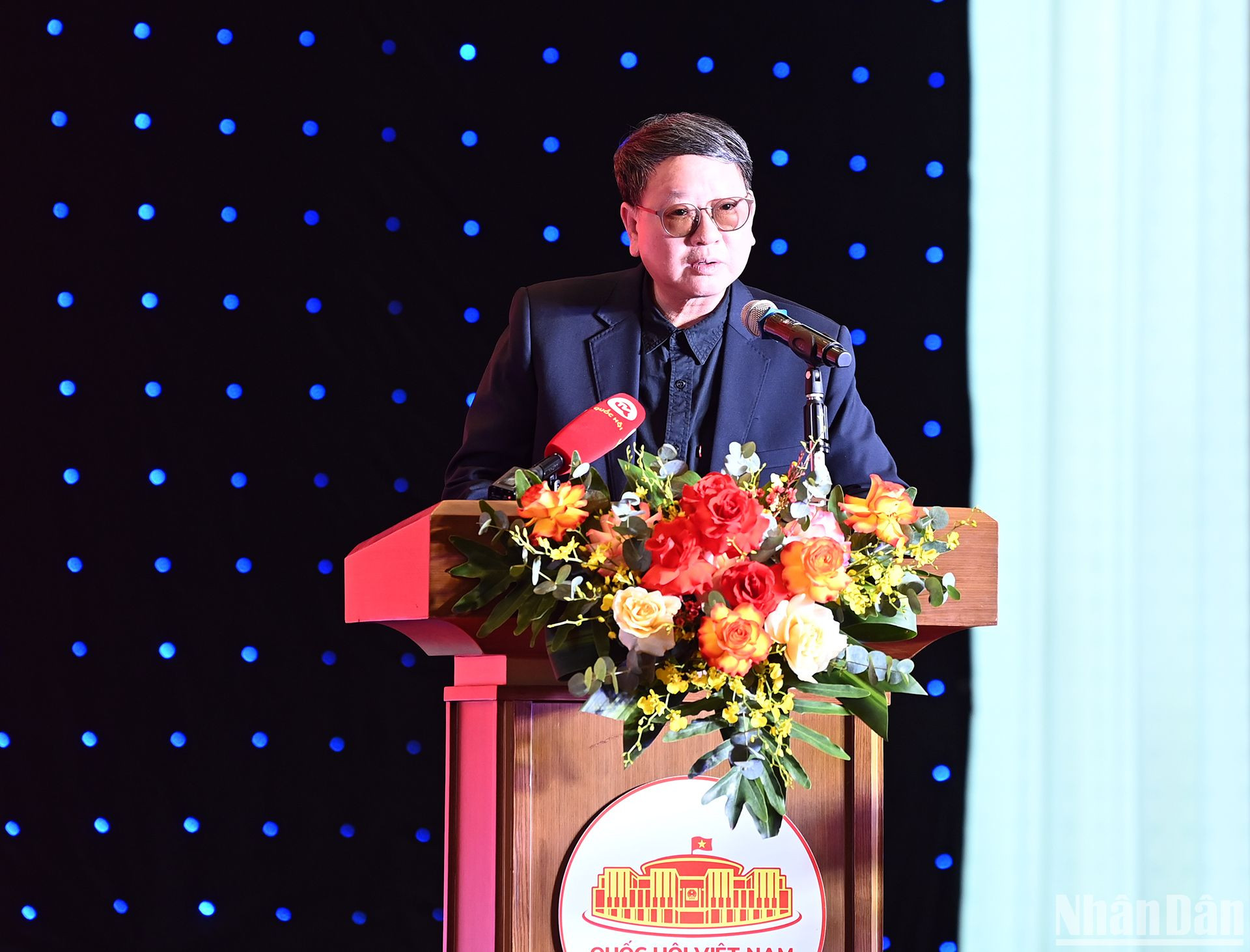 Chủ tịch Hội Nhạc sĩ Việt Nam Đức Trịnh phát biểu tại Lễ phát động.