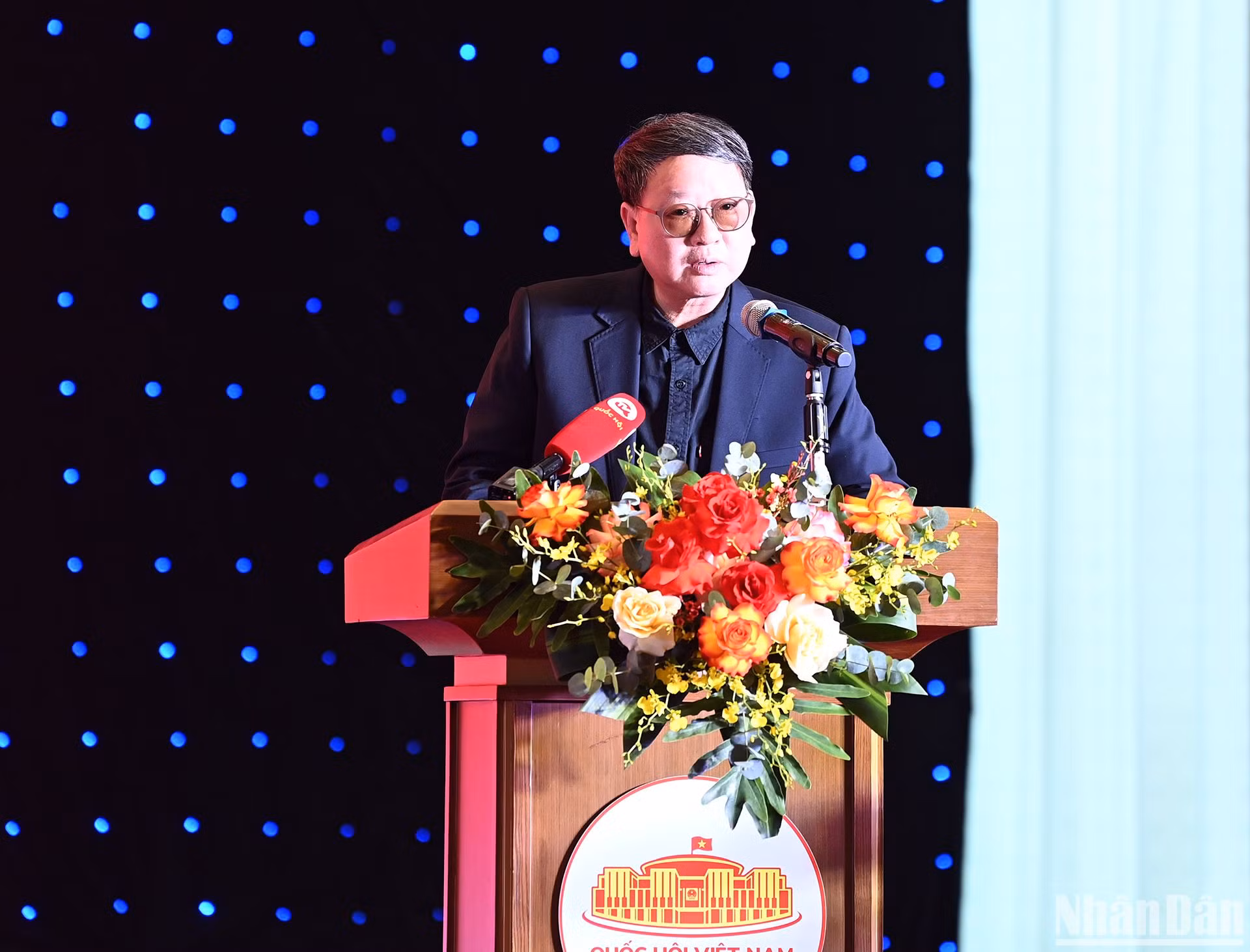 Chủ tịch Hội Nhạc sĩ Việt Nam Đức Trịnh phát biểu tại Lễ phát động.