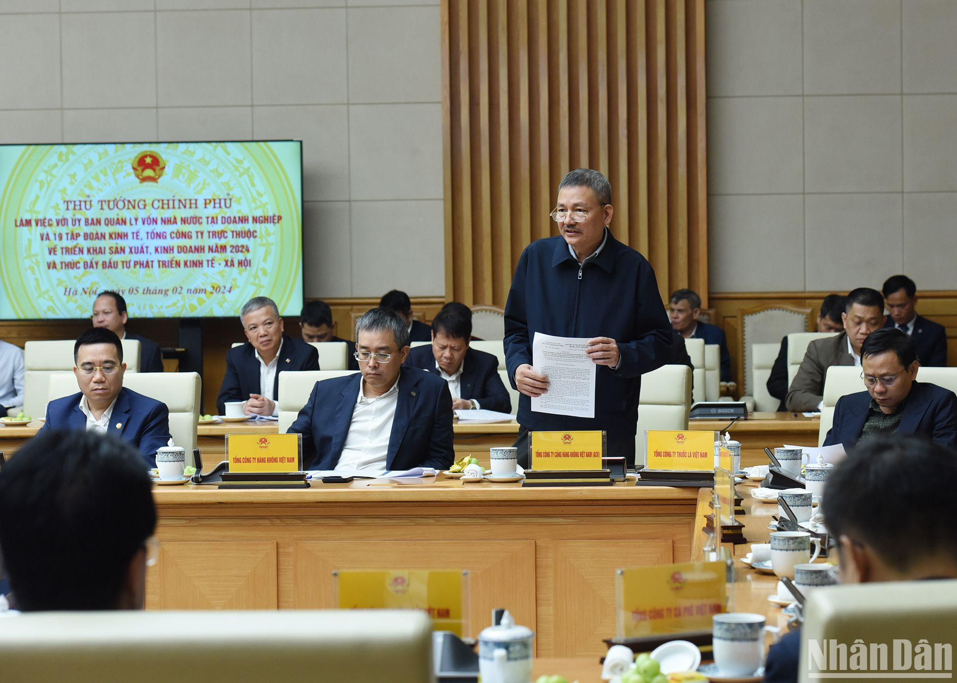 Chủ tịch Hội đồng quản trị Tổng Công ty Cảng hàng không Việt Nam Lại Xuân Thanh phát biểu. Chủ tịch Hội đồng quản trị Tổng Công ty Cảng hàng không Việt Nam Lại Xuân Thanh phát biểu.